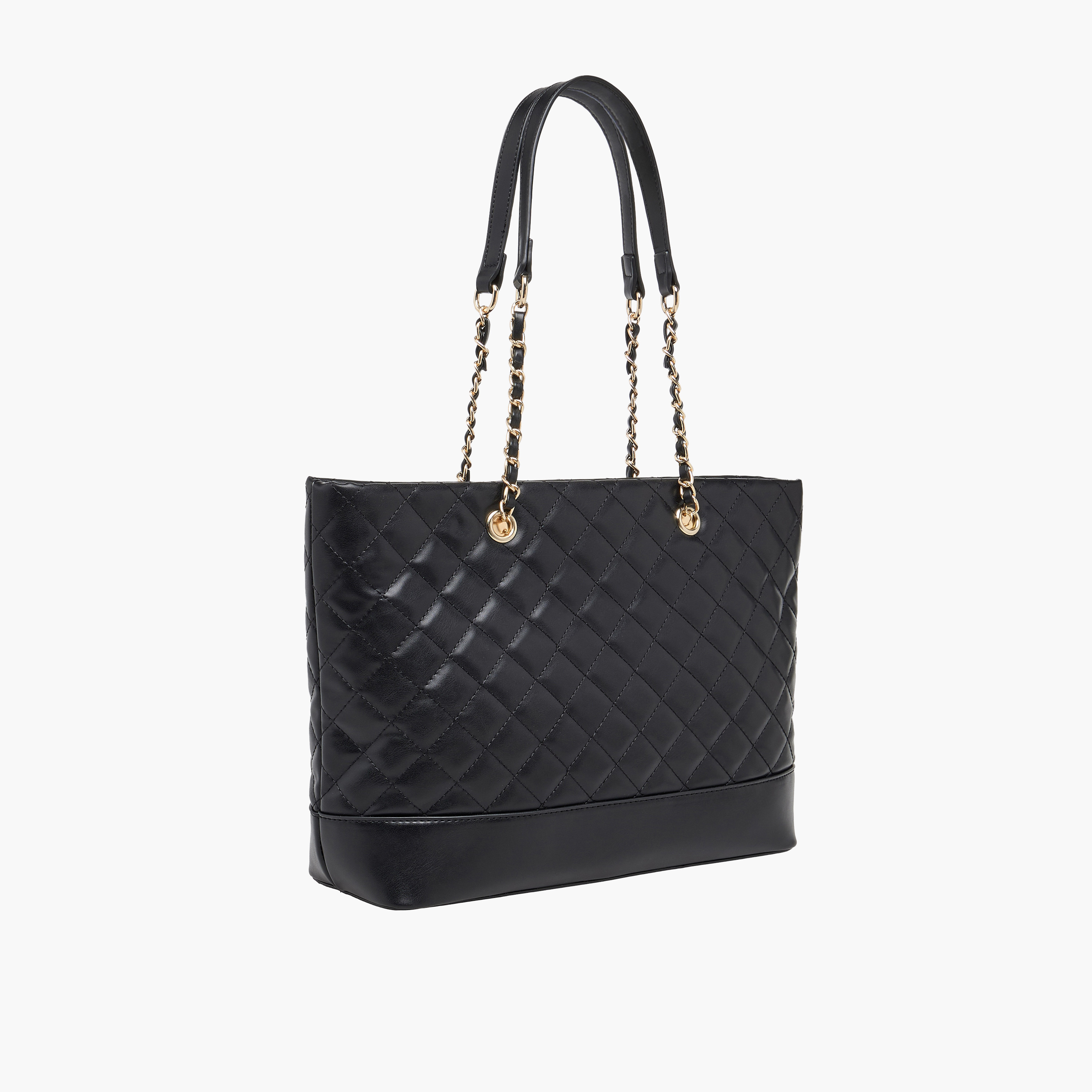 Adore Quilted Tote Bag with Zip Closure-women-bagsandwallets-handbags-image-3