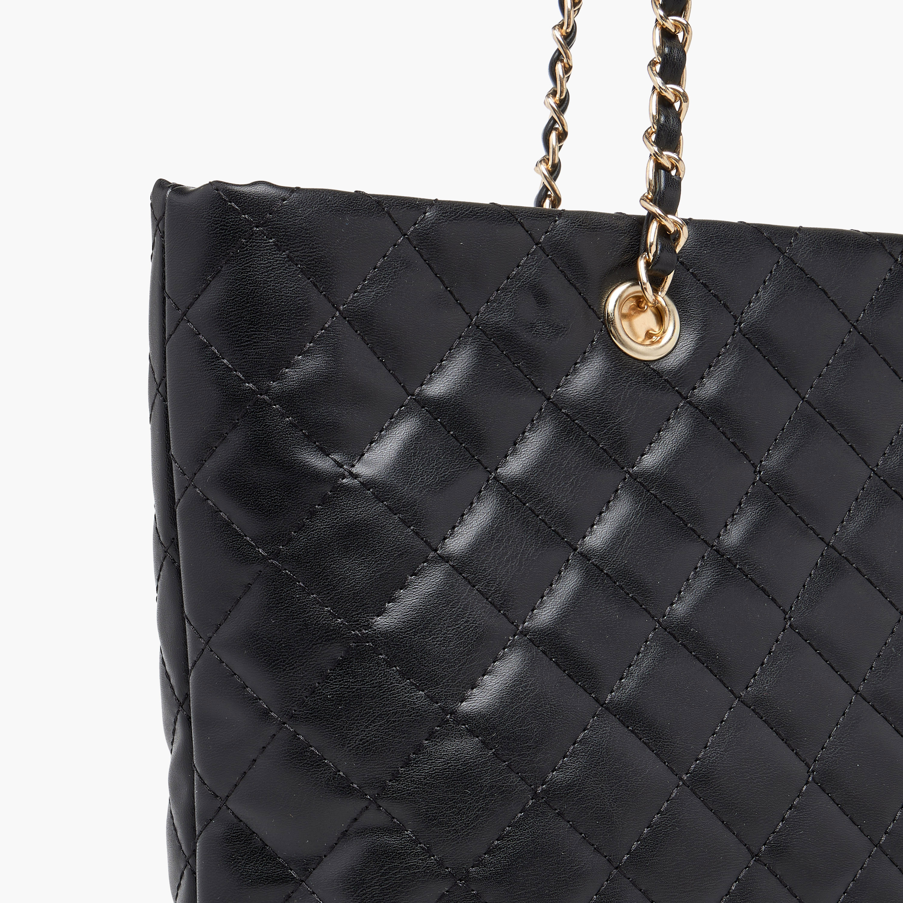 Adore Quilted Tote Bag with Zip Closure-women-bagsandwallets-handbags-image-5