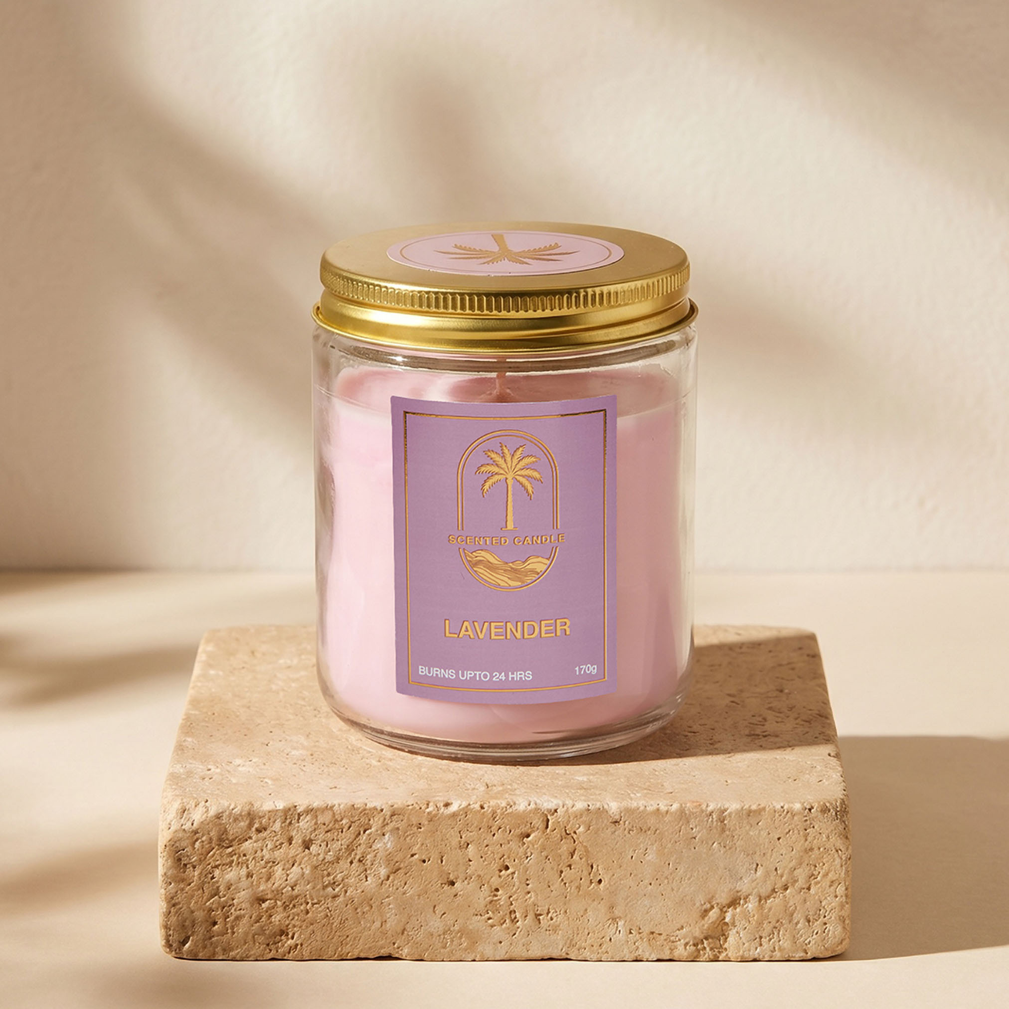 Bin Classic Lavender Scented Jar Candle - 170 gms-household-homefragrance-candles-image-1