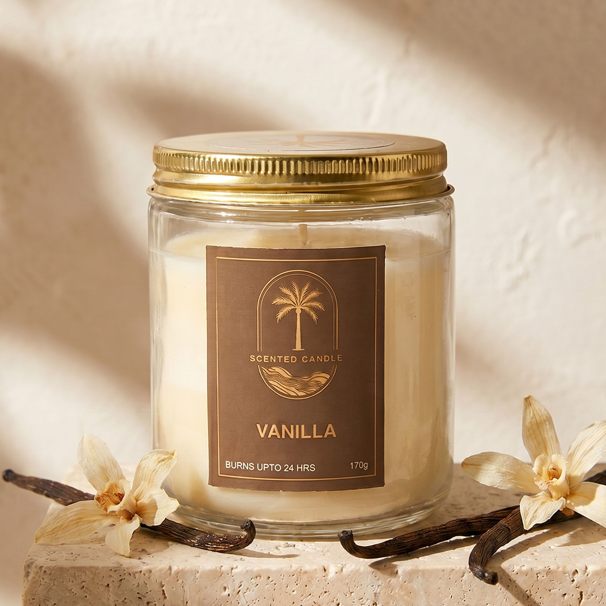 شمعة في برطمان برائحة الفانيلا الكلاسيكية من بن - 170 جم-household-homefragrance-candles-image-2