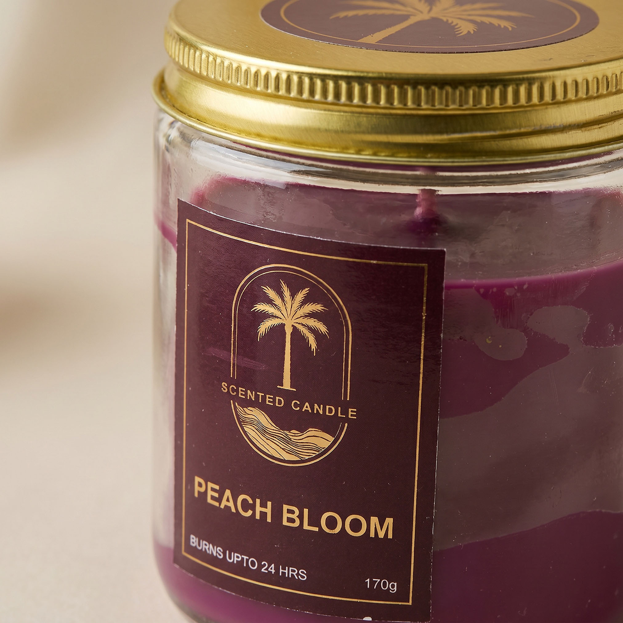 جرّة شمعة معطرة بتصميم علبة كلاسيكية ورائحة زهور الخوخ - 170 جم-household-homefragrance-candles-image-5