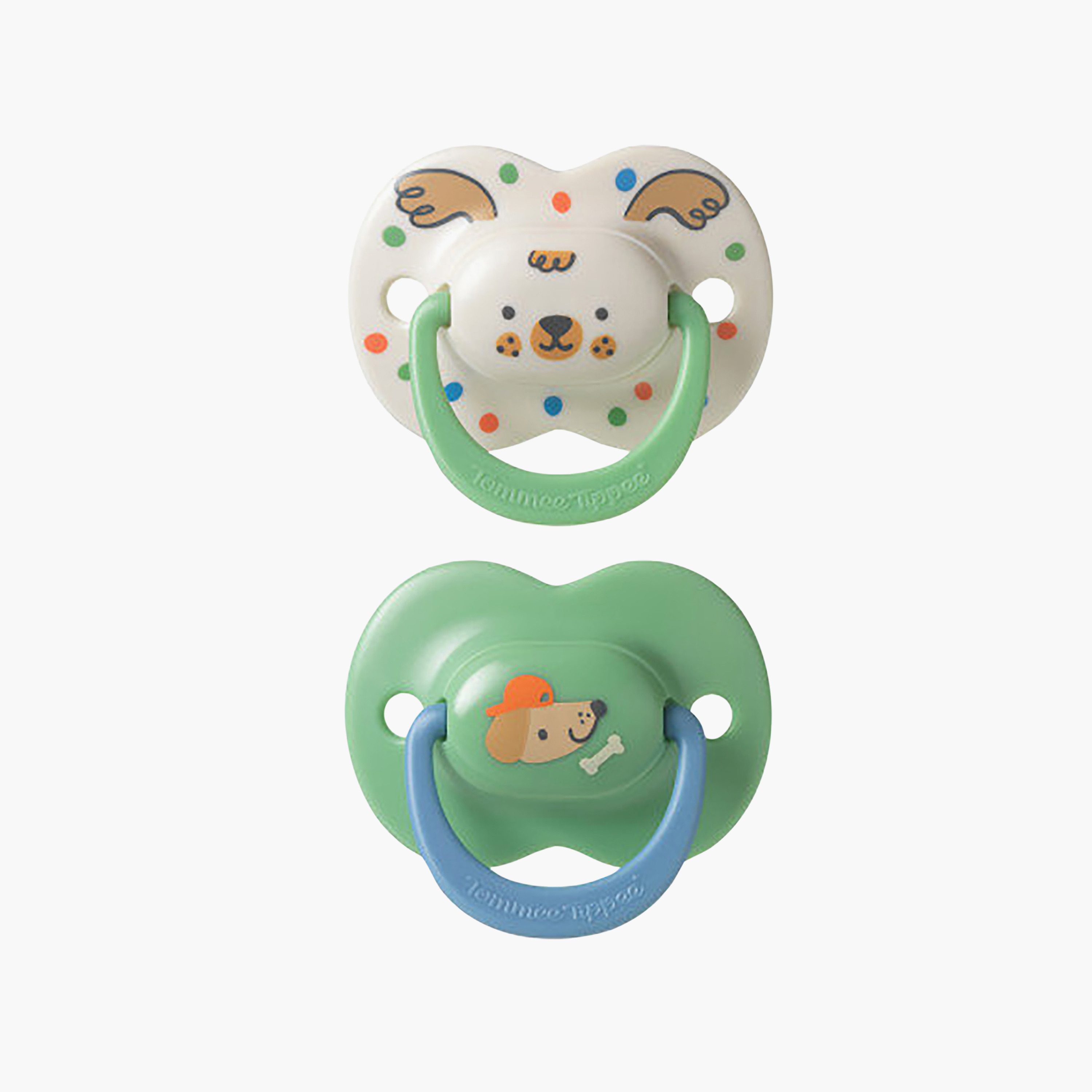 Tommee Tippee 2-Piece Ultimate-Fit Soothers with Case - 18-36 Months - Assorted-baby-feeding-pacifiers-image-1