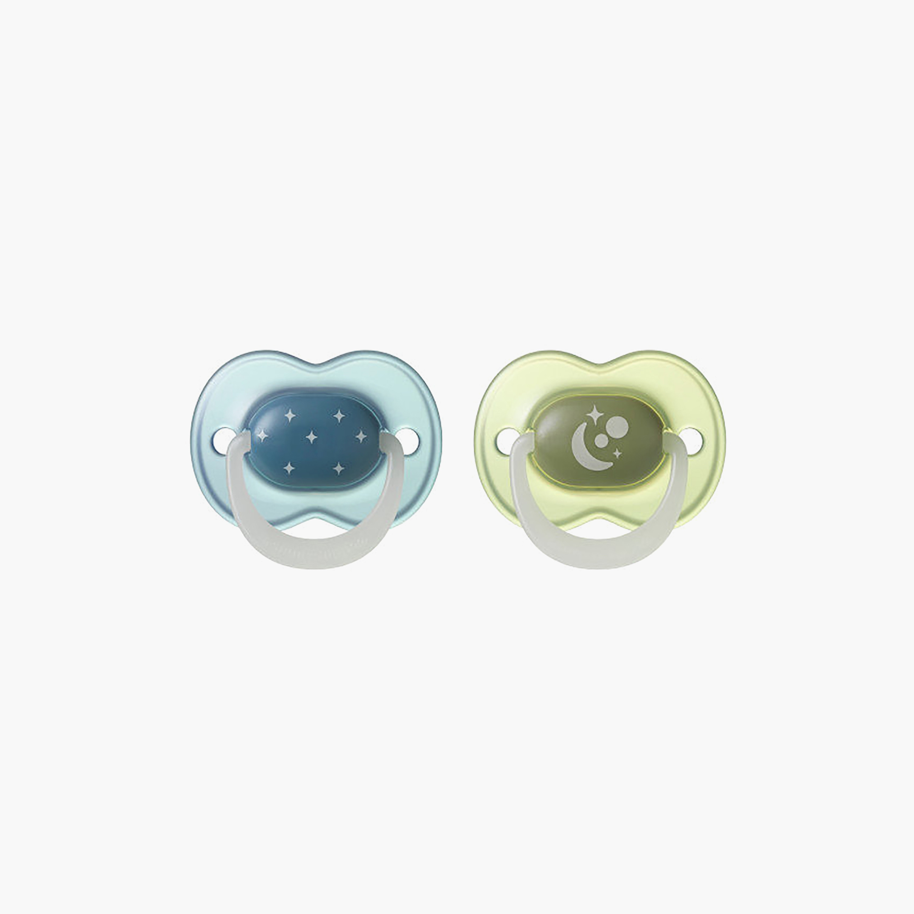 Tommee Tippee 2-Piece Night Glow Silicone Soothers - 6-18 Months - Assorted-baby-feeding-pacifiers-image-2