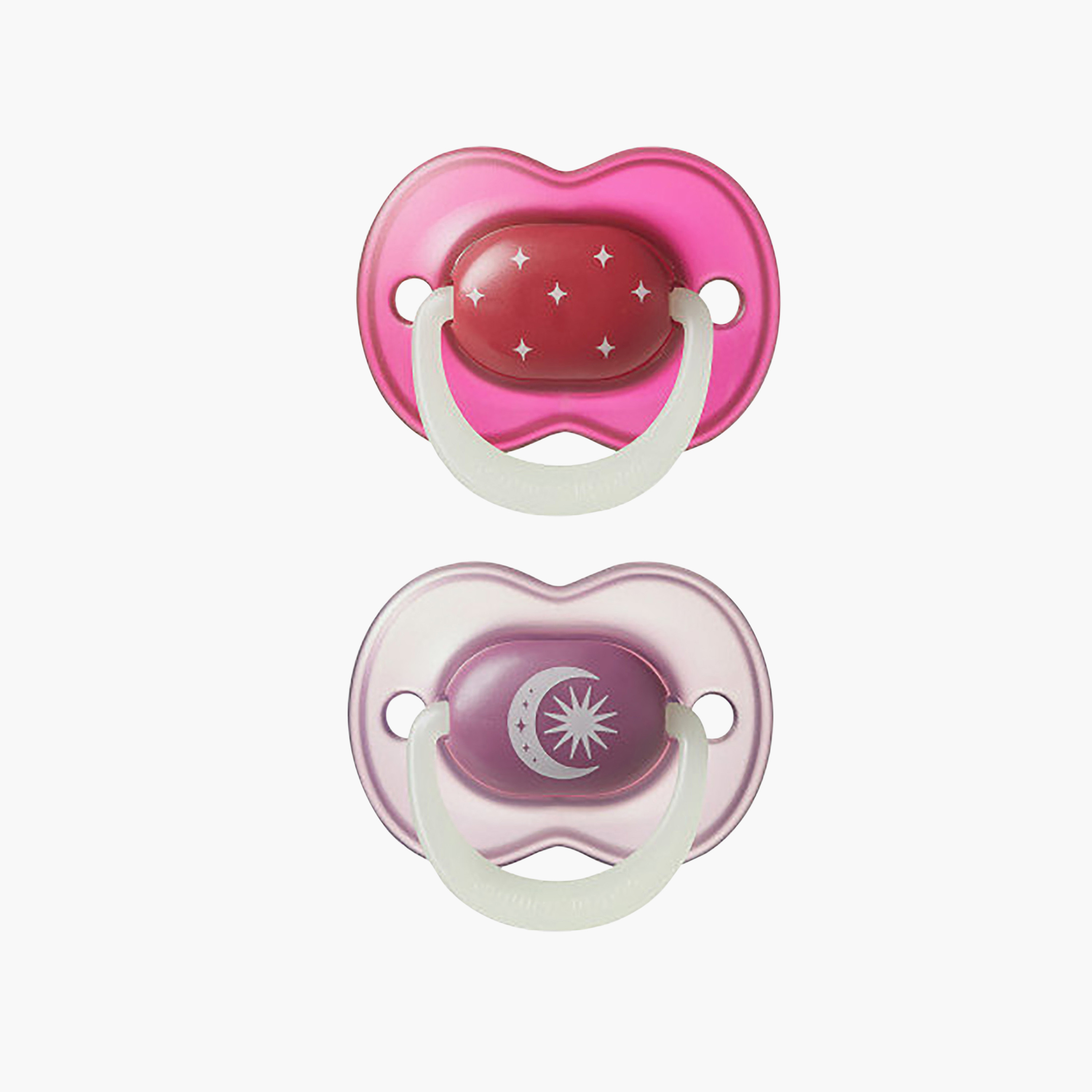 Tommee Tippee 2-Piece Night Glow Silicone Soothers - 18-36 Months - Assorted-baby-feeding-pacifiers-image-1