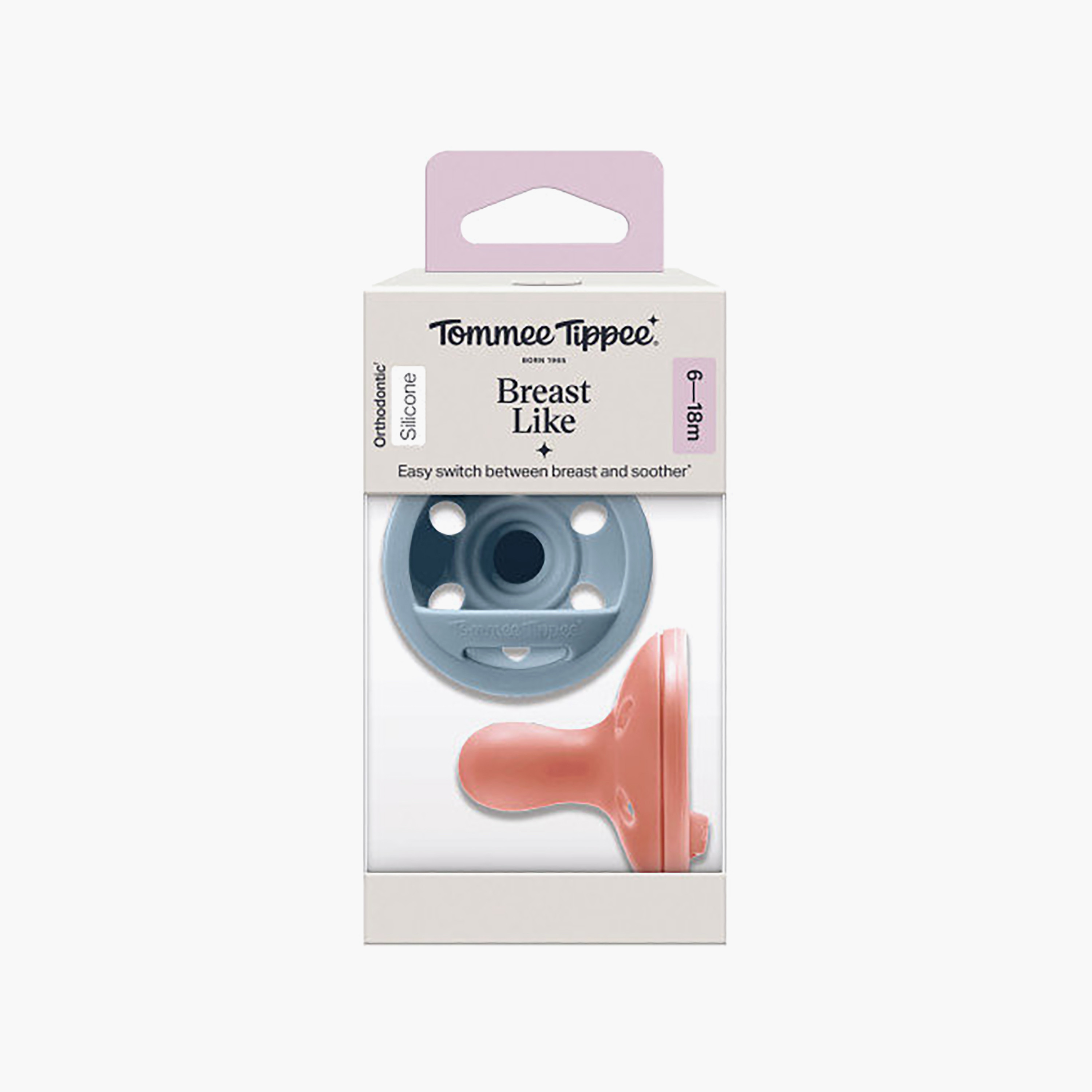 Tommee Tippee 2-Piece Breast Like Soothers - 6-18 Months-baby-feeding-pacifiers-image-5