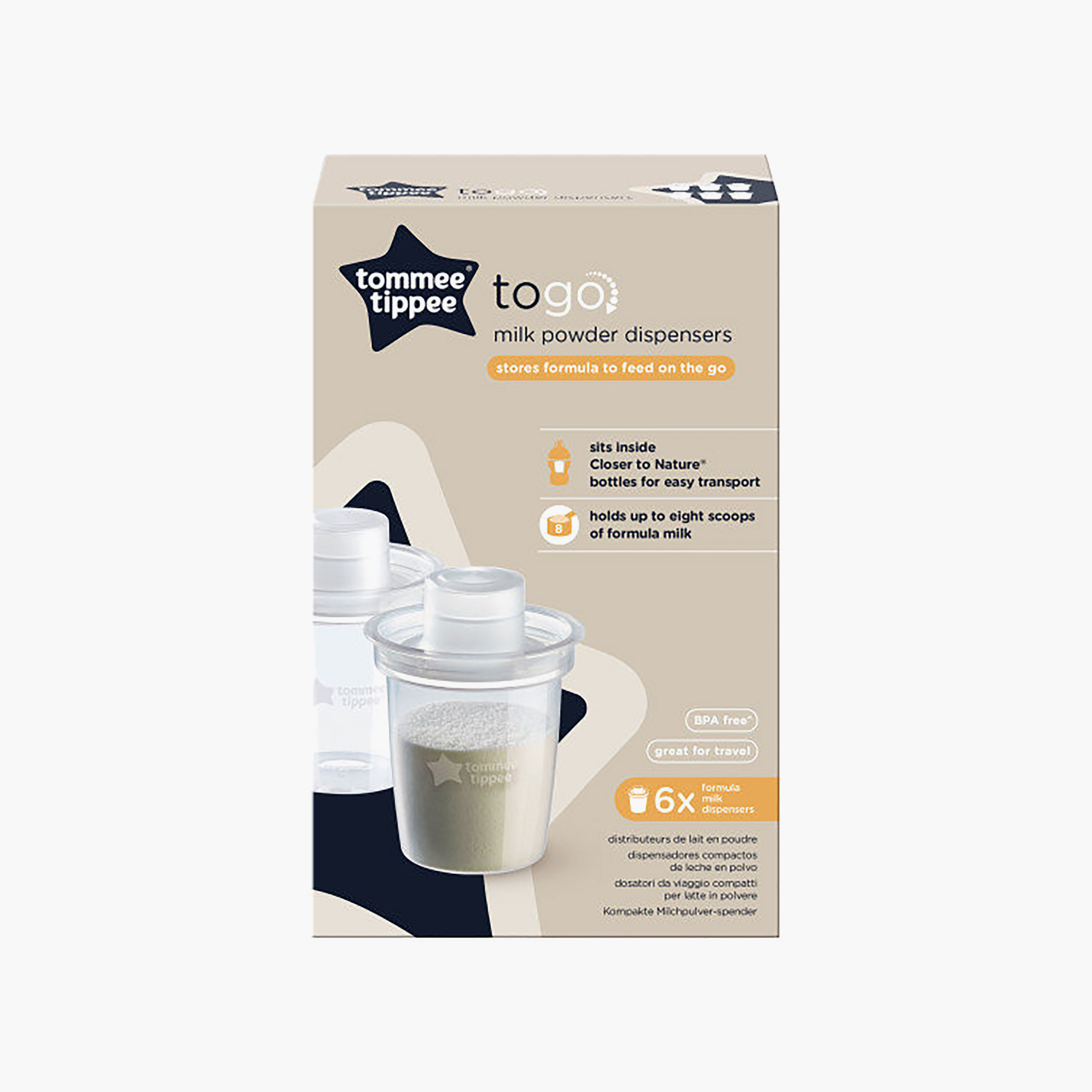 Tommee Tippee 6-Piece Milk Powder Dispensers Set-baby-feeding-accessories-image-4