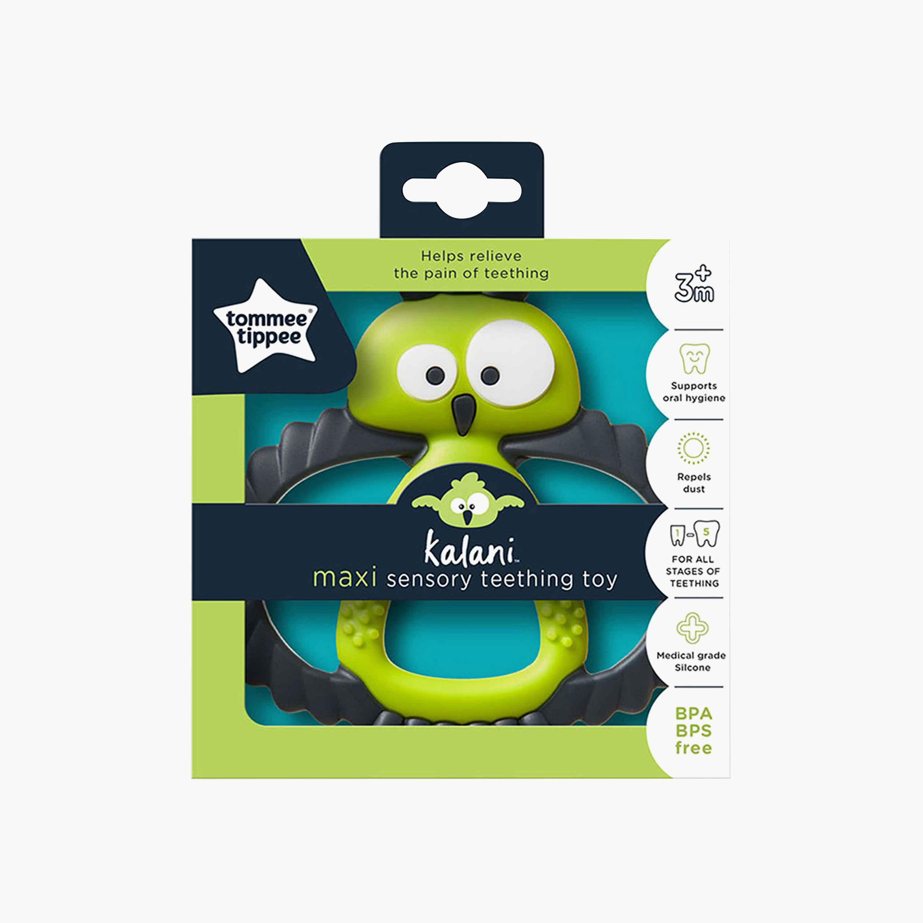Tommee Tippee Kalani Maxi Teether - 3 Months+-baby-feeding-teethers-image-4