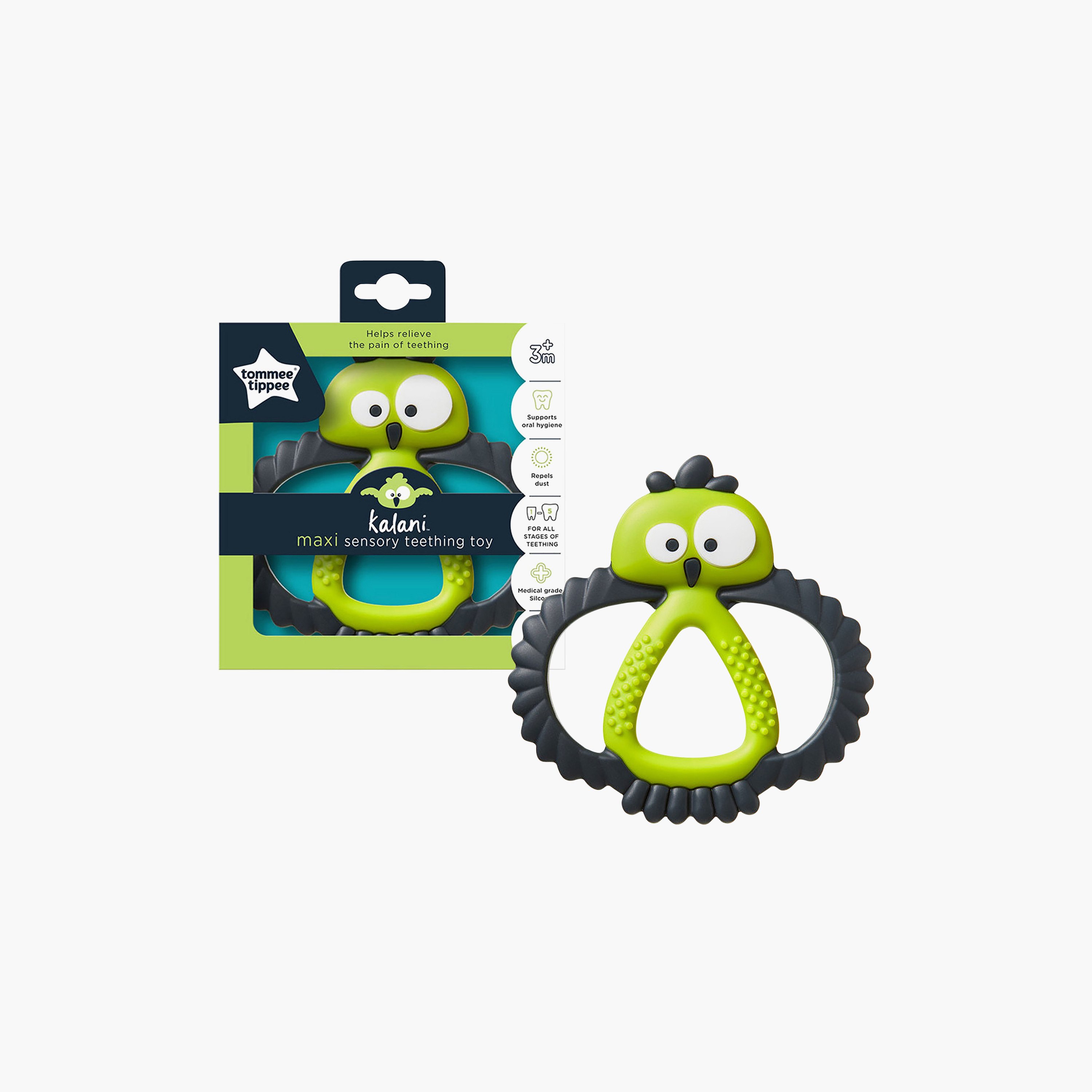 Tommee Tippee Kalani Maxi Teether - 3 Months+-baby-feeding-teethers-image-5