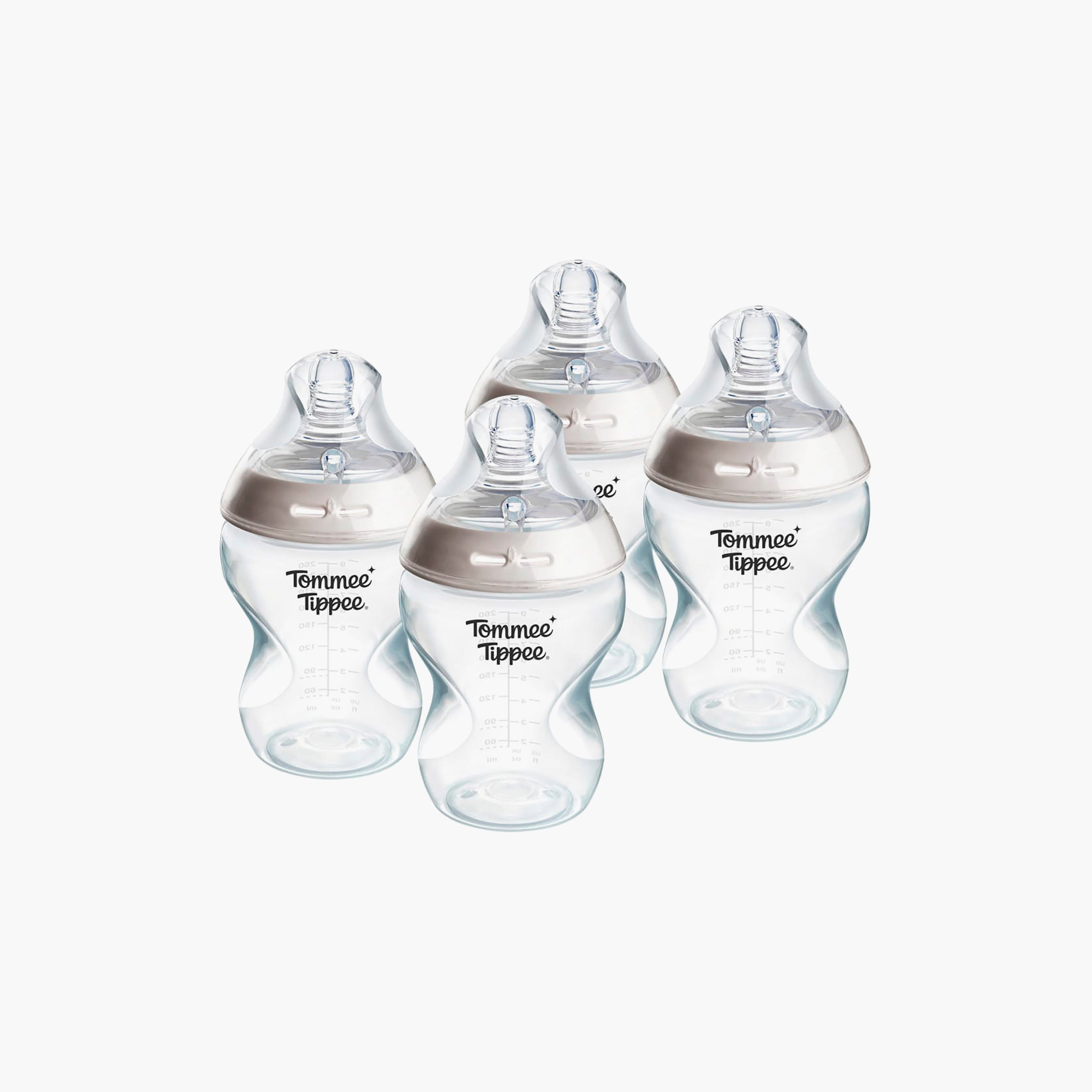 Tommee Tippee 4-Piece Natural Start Feeding Bottle - 260 ml-baby-feeding-feedingbottles-bottlesandteats-image-1