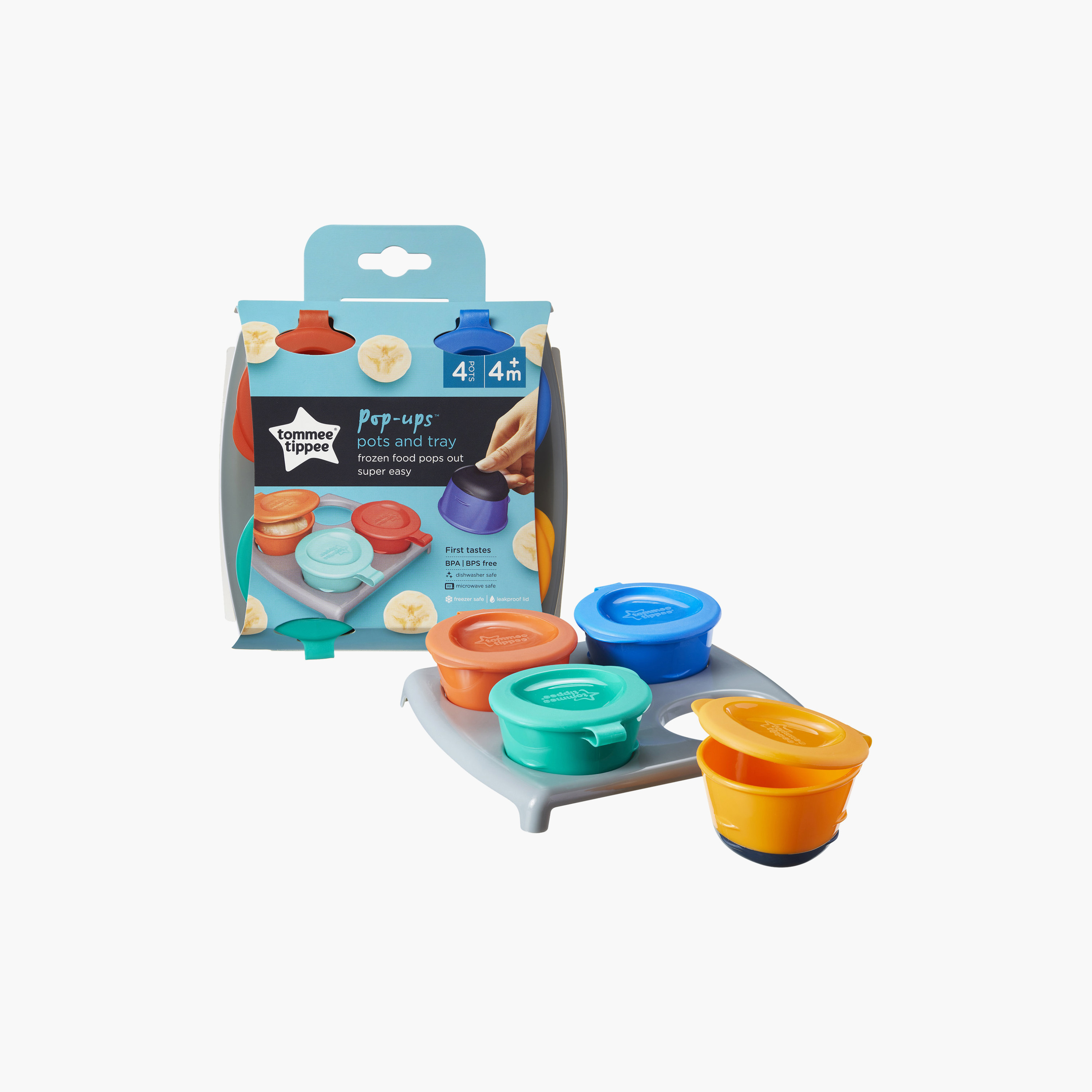 Tommee Tippee Pop Up Freezer Pots with Storage Tray-baby-feeding-accessories-image-10