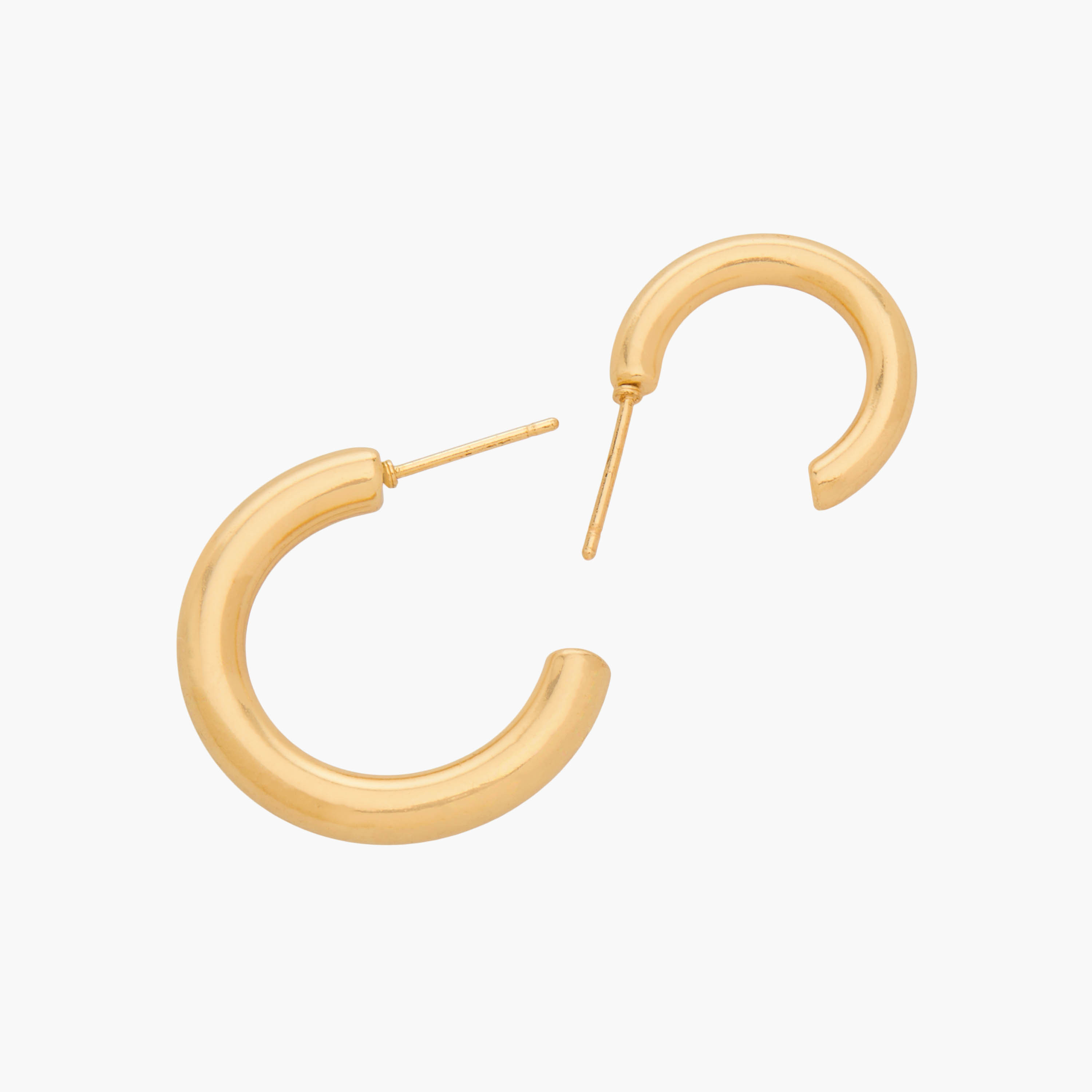 Pack of 6 Gold Tone Hoop Earrings with Pushback closure-women-watchesandjewellery-jewellery-earrings-image-4