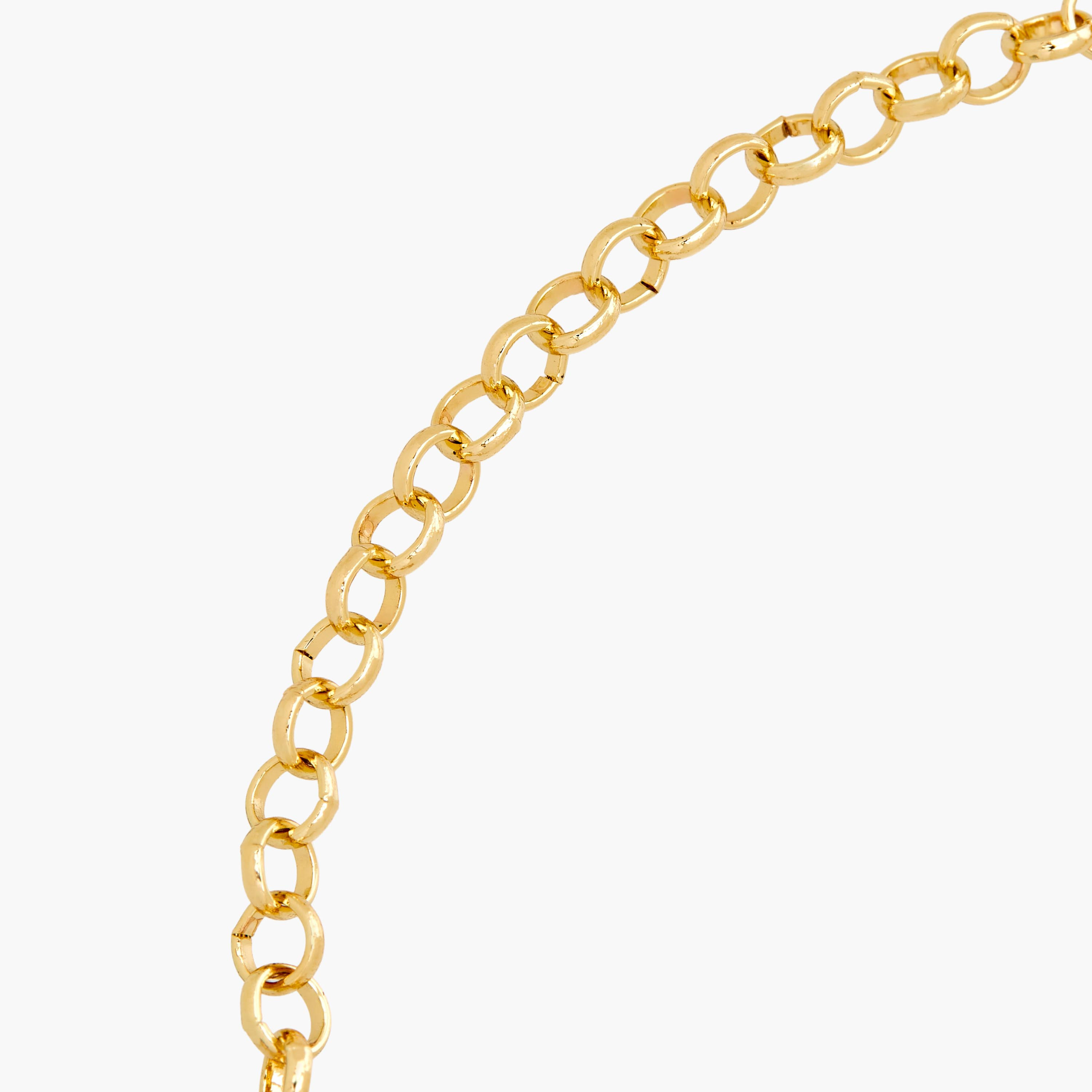Gold Tone Necklace with Floral Design-women-watchesandjewellery-jewellery-necklacesandpendants-image-3