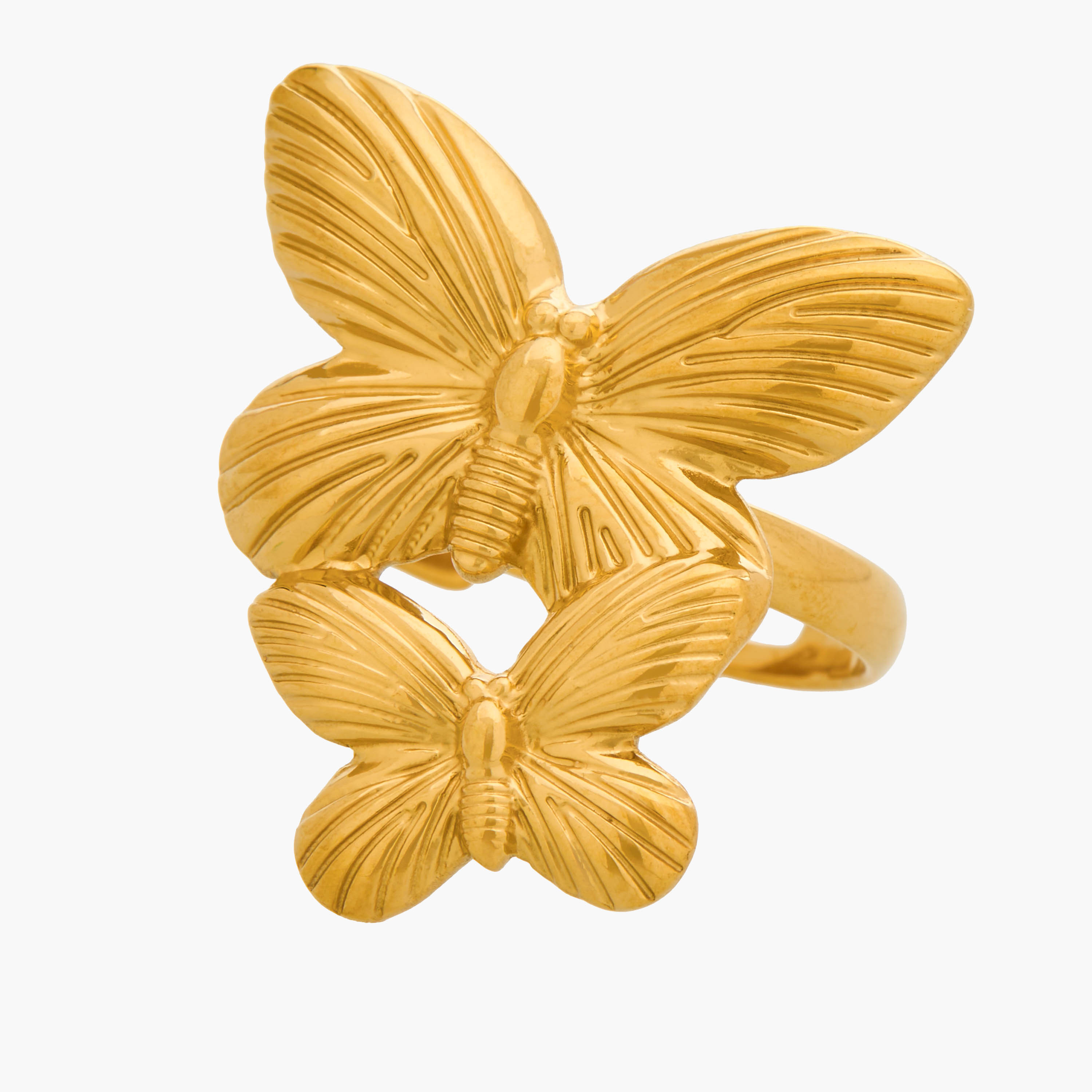 Butterfly Accent Gold Tone Ring-women-watchesandjewellery-jewellery-rings-image-4