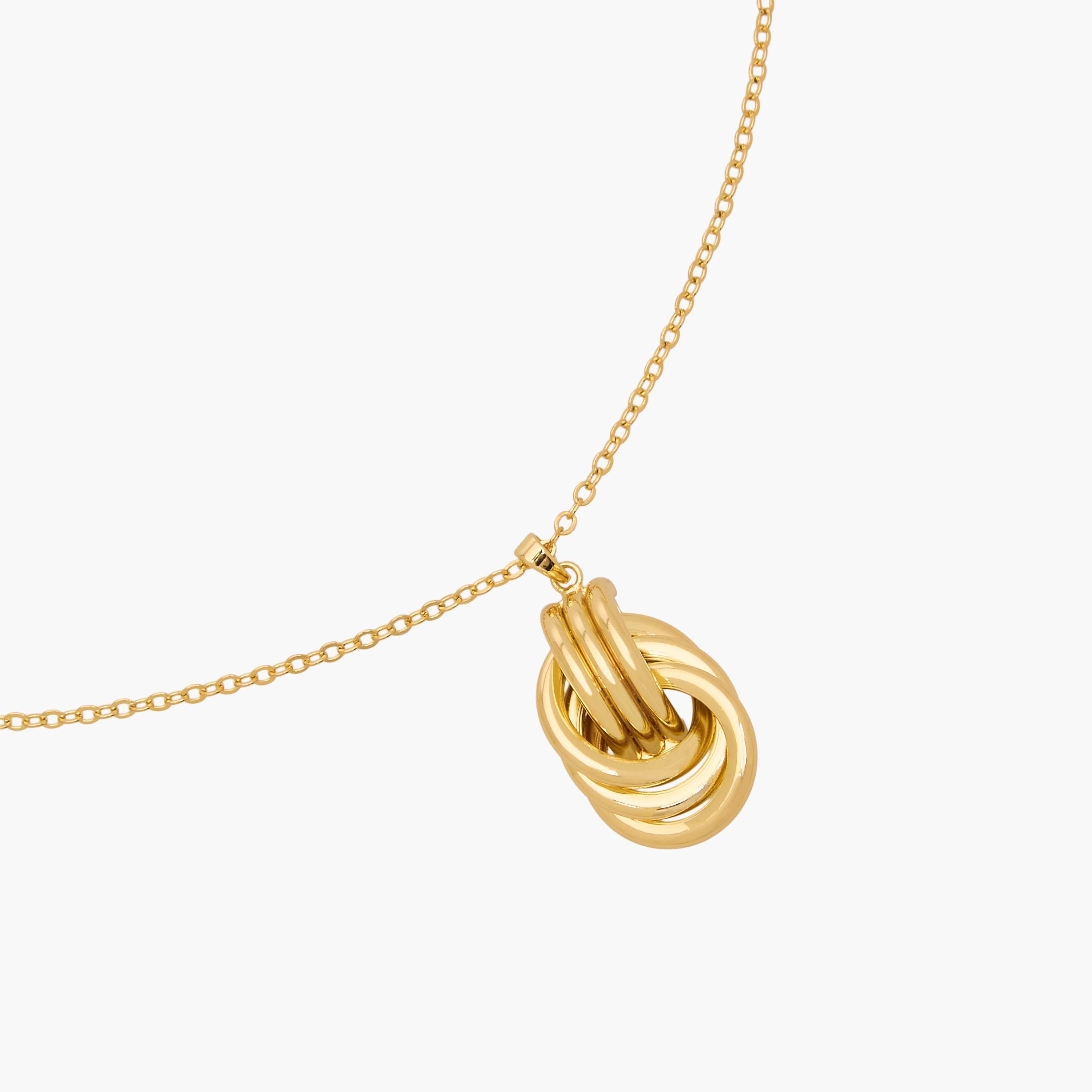 طقم حلقان وعقد بدلاية معقودة - قطعتين-women-watchesandjewellery-jewellery-jewellerysets-image-7
