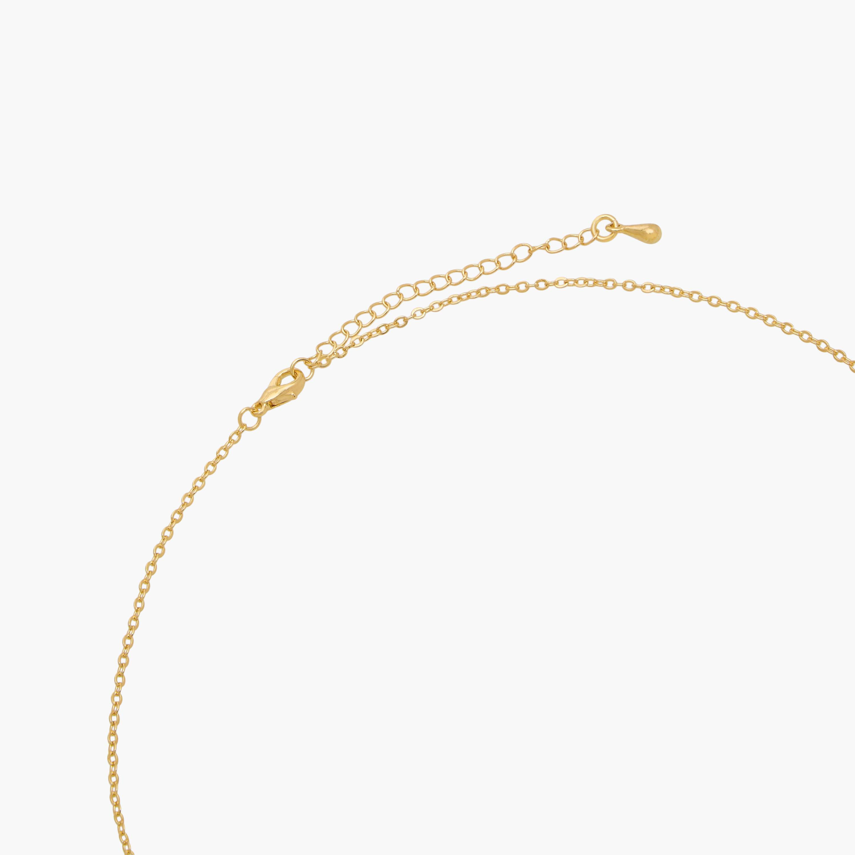 Gold Tone Necklace with Cubic Zirconia Heart Pendant-women-watchesandjewellery-jewellery-necklacesandpendants-image-4