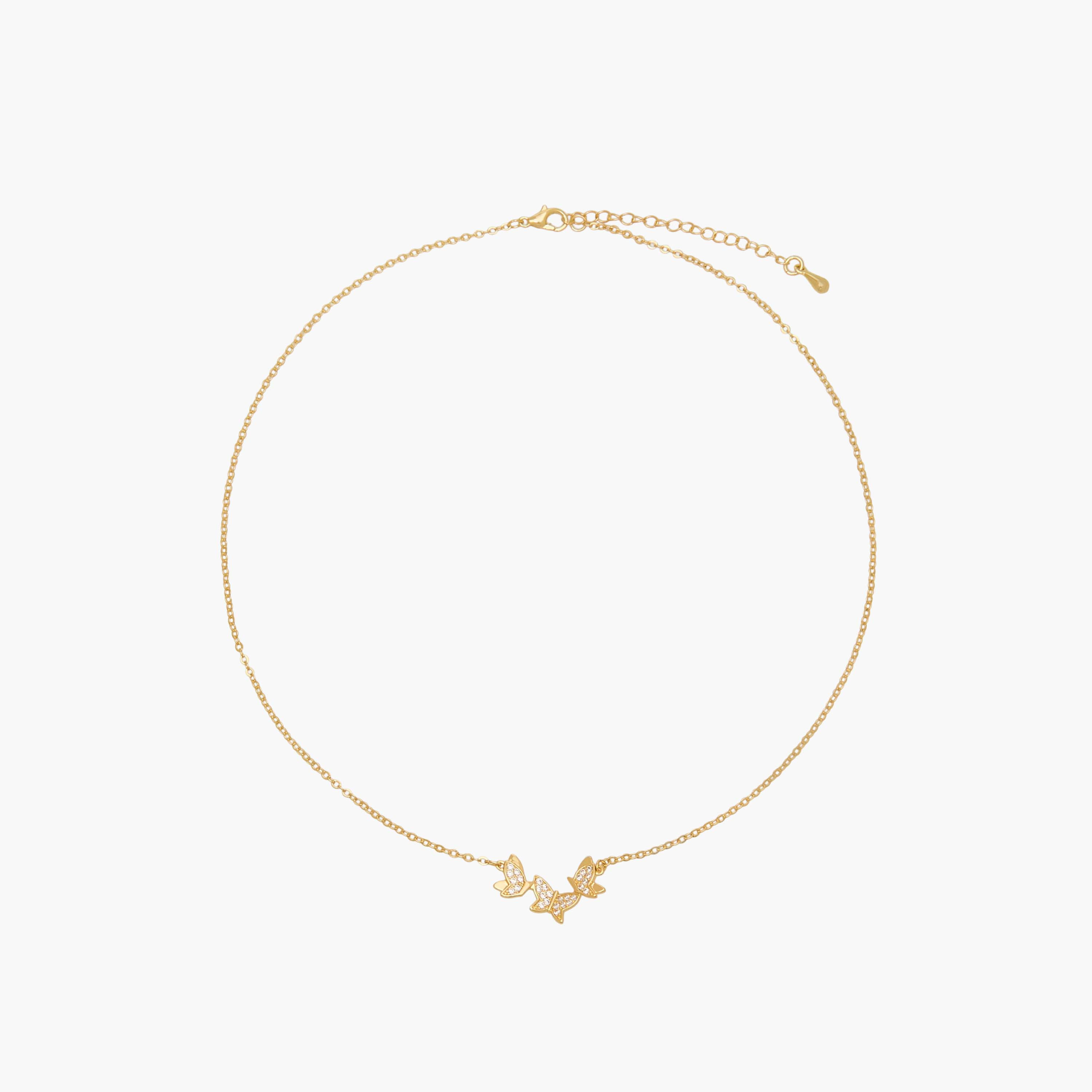 قلادة من الزركونيا المكعبة بدلاية فراشة-women-watchesandjewellery-jewellery-necklacesandpendants-image-1