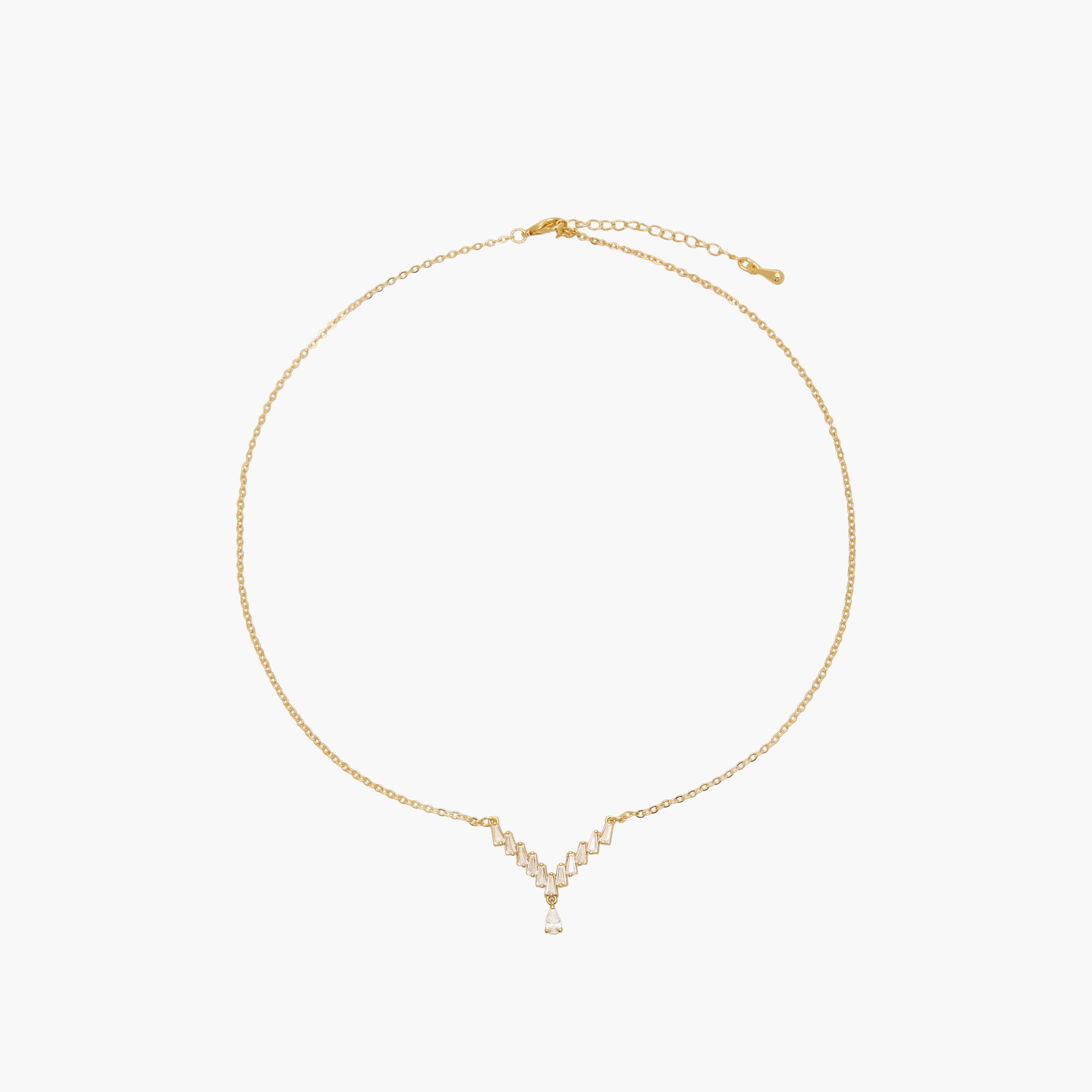 Gold Tone Necklace with Embellished Pendant-women-watchesandjewellery-jewellery-necklacesandpendants-image-1