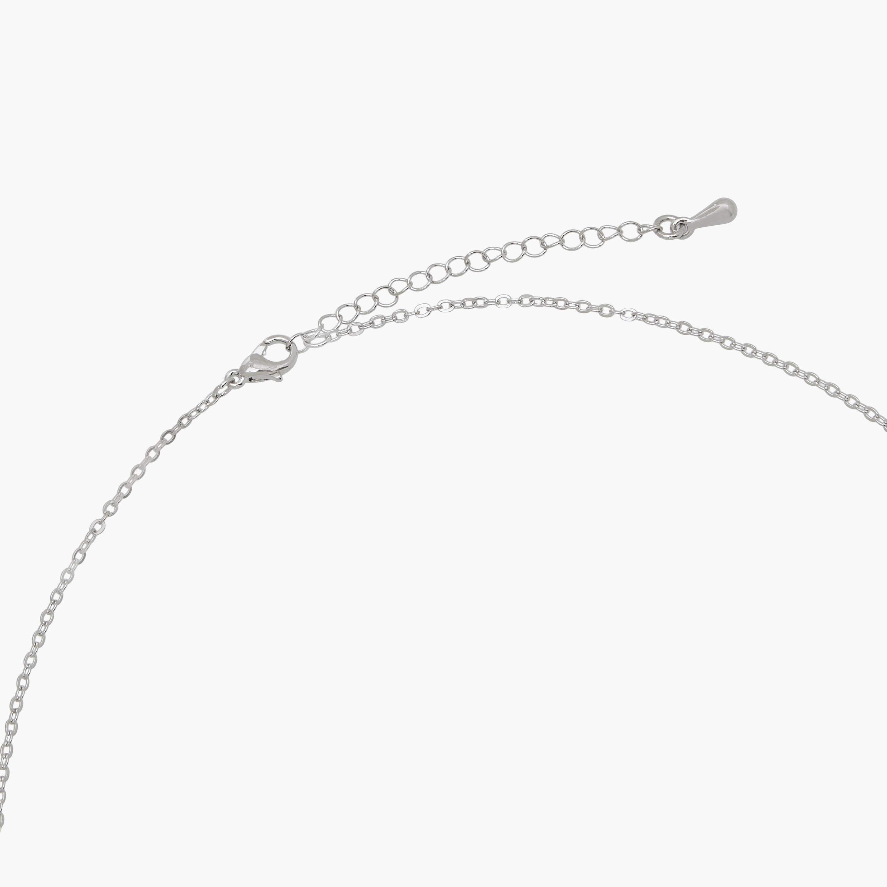Silver Tone Necklace with Heart Pendant-women-watchesandjewellery-jewellery-necklacesandpendants-image-4