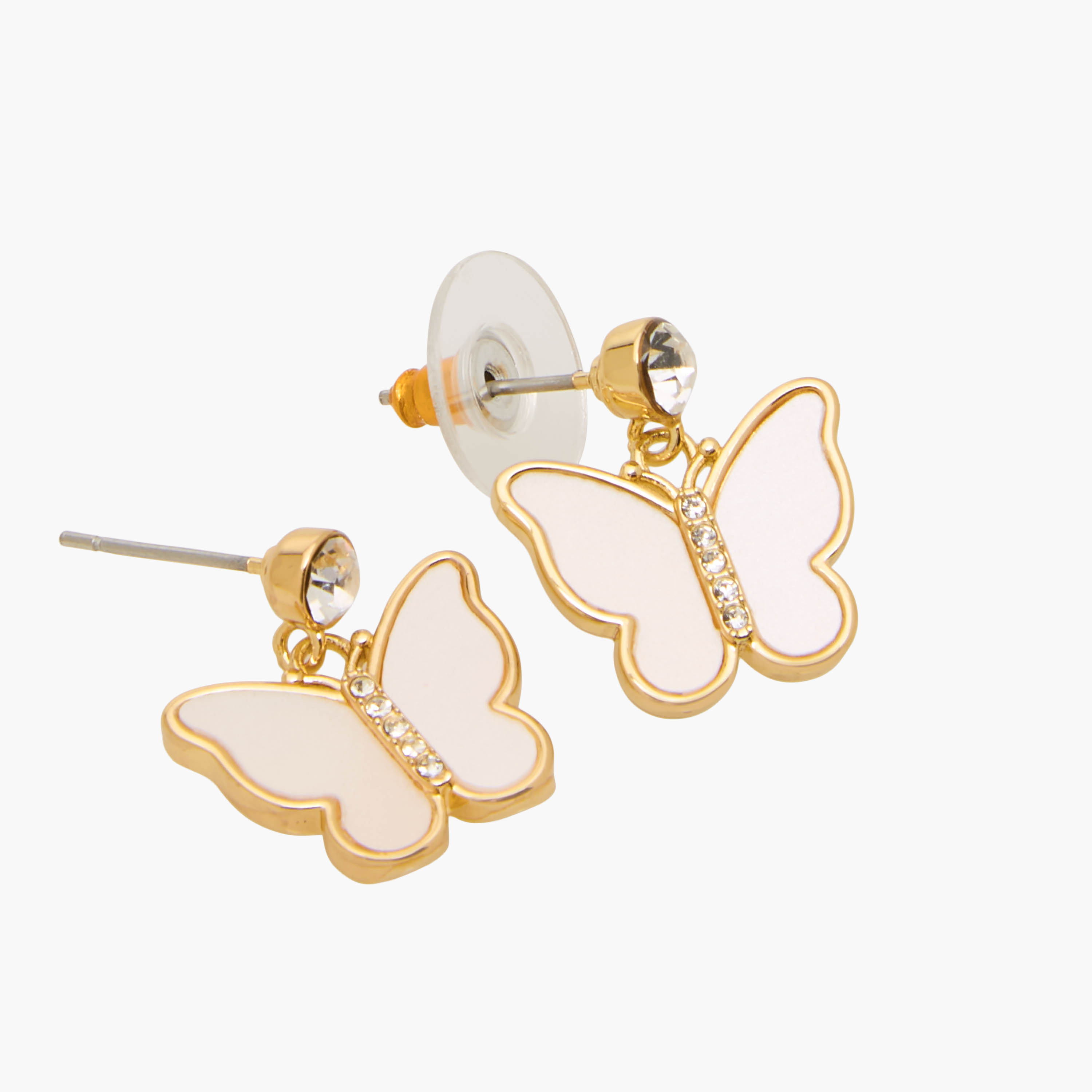 عقد وحلقان بدلاية فراشة - طقم من قطعتين-women-watchesandjewellery-jewellery-jewellerysets-image-5