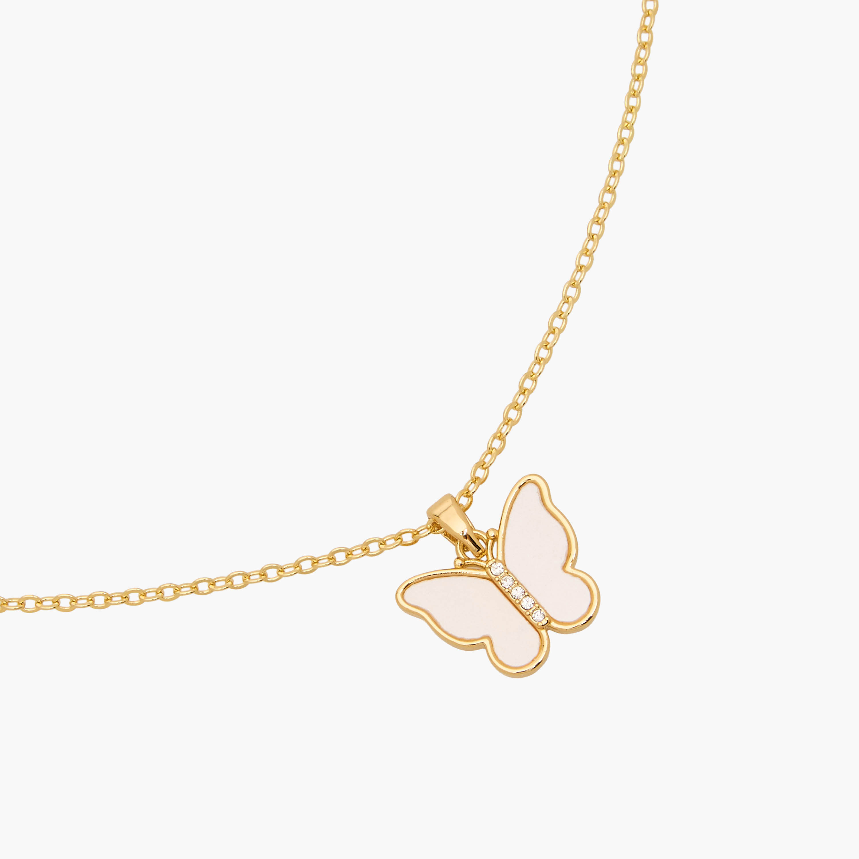 عقد وحلقان بدلاية فراشة - طقم من قطعتين-women-watchesandjewellery-jewellery-jewellerysets-image-7