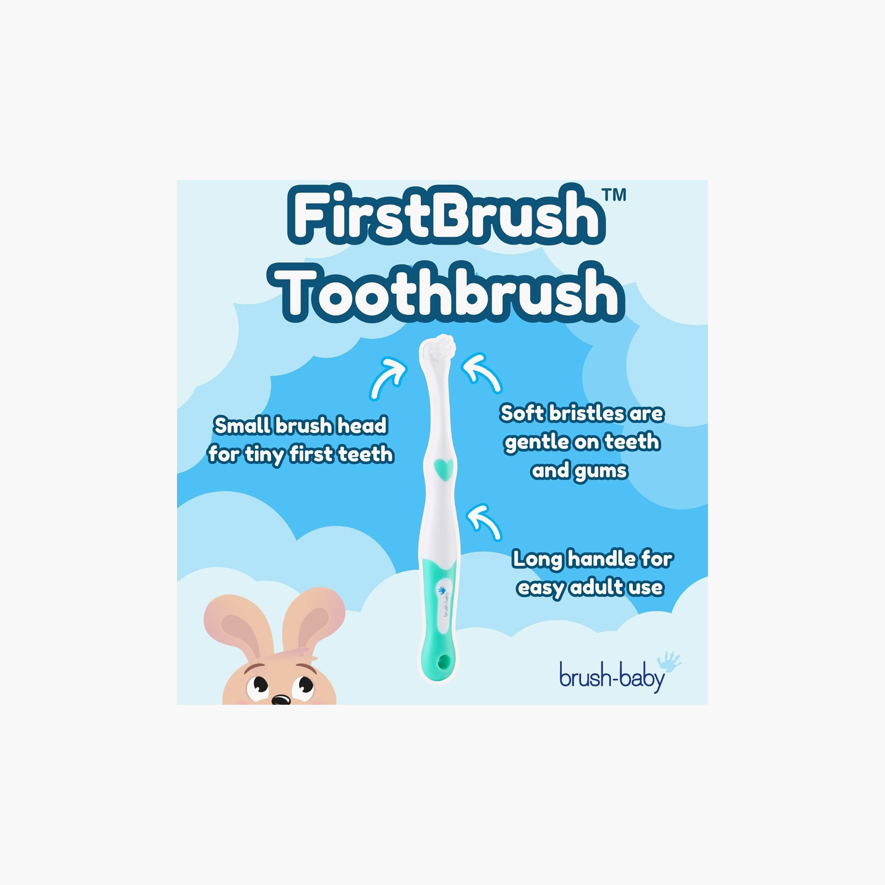 طقم فرشاة أسنان وعضاضة للعناية بالأسنان من براش بيبي-baby-bathandcare-oralcare-teethanddentalcare-image-8