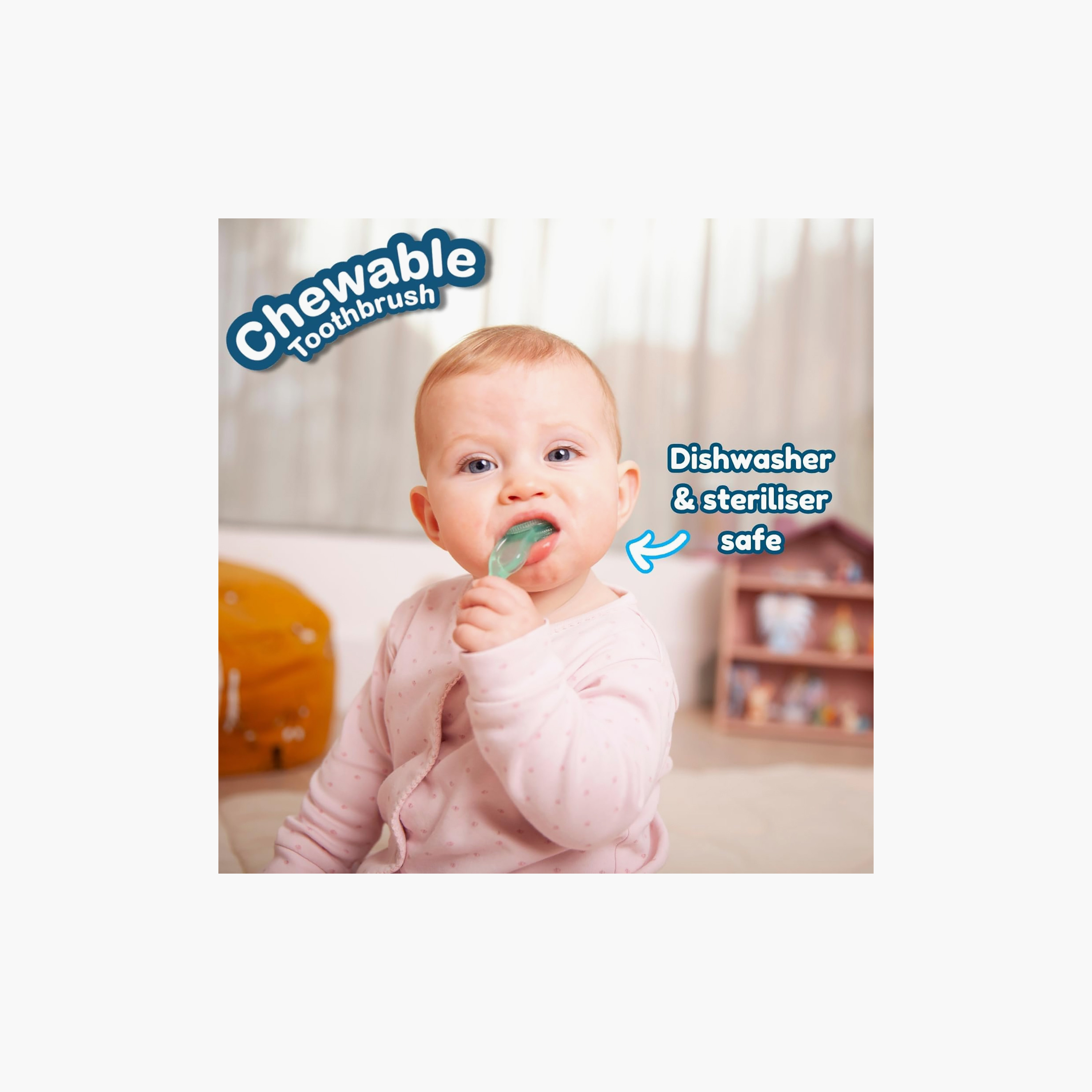 فرشاة أسنان قابلة للمضغ للأطفال مع مقبض سهل الإمساك - عبوة من قطعتين-baby-bathandcare-oralcare-teethanddentalcare-image-3