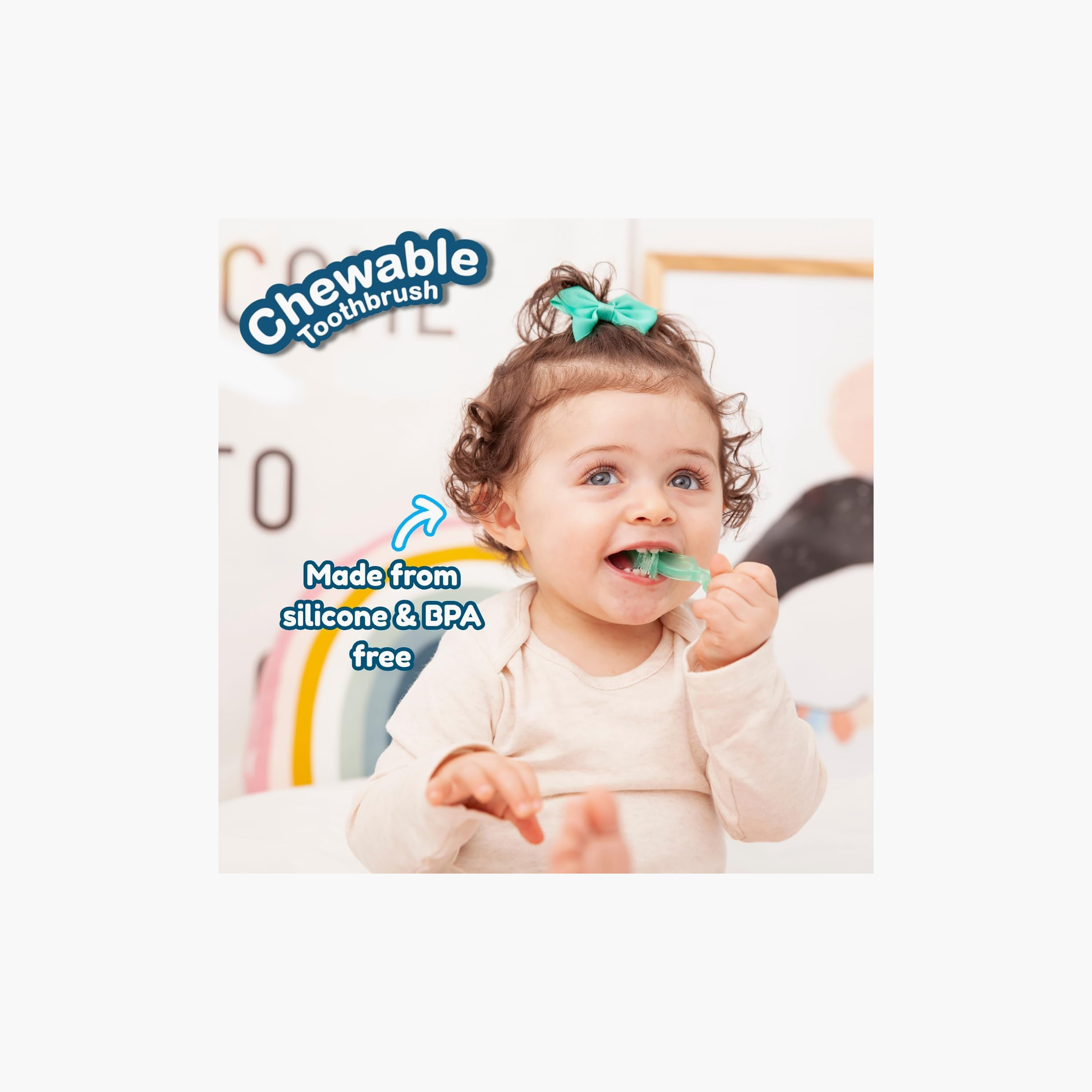 فرشاة أسنان قابلة للمضغ للأطفال مع مقبض سهل الإمساك - عبوة من قطعتين-baby-bathandcare-oralcare-teethanddentalcare-image-4