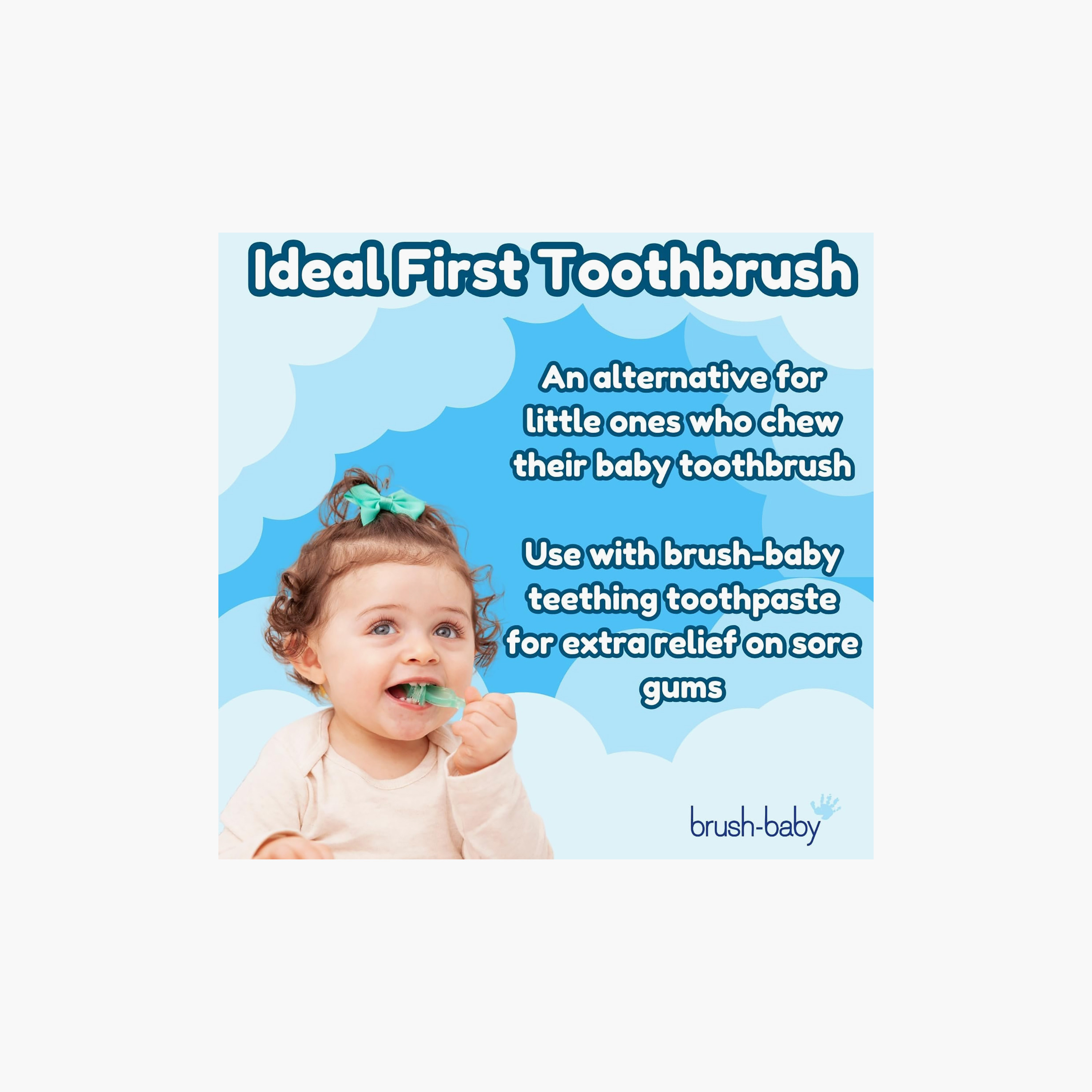 فرشاة أسنان قابلة للمضغ للأطفال مع مقبض سهل الإمساك - عبوة من قطعتين-baby-bathandcare-oralcare-teethanddentalcare-image-6