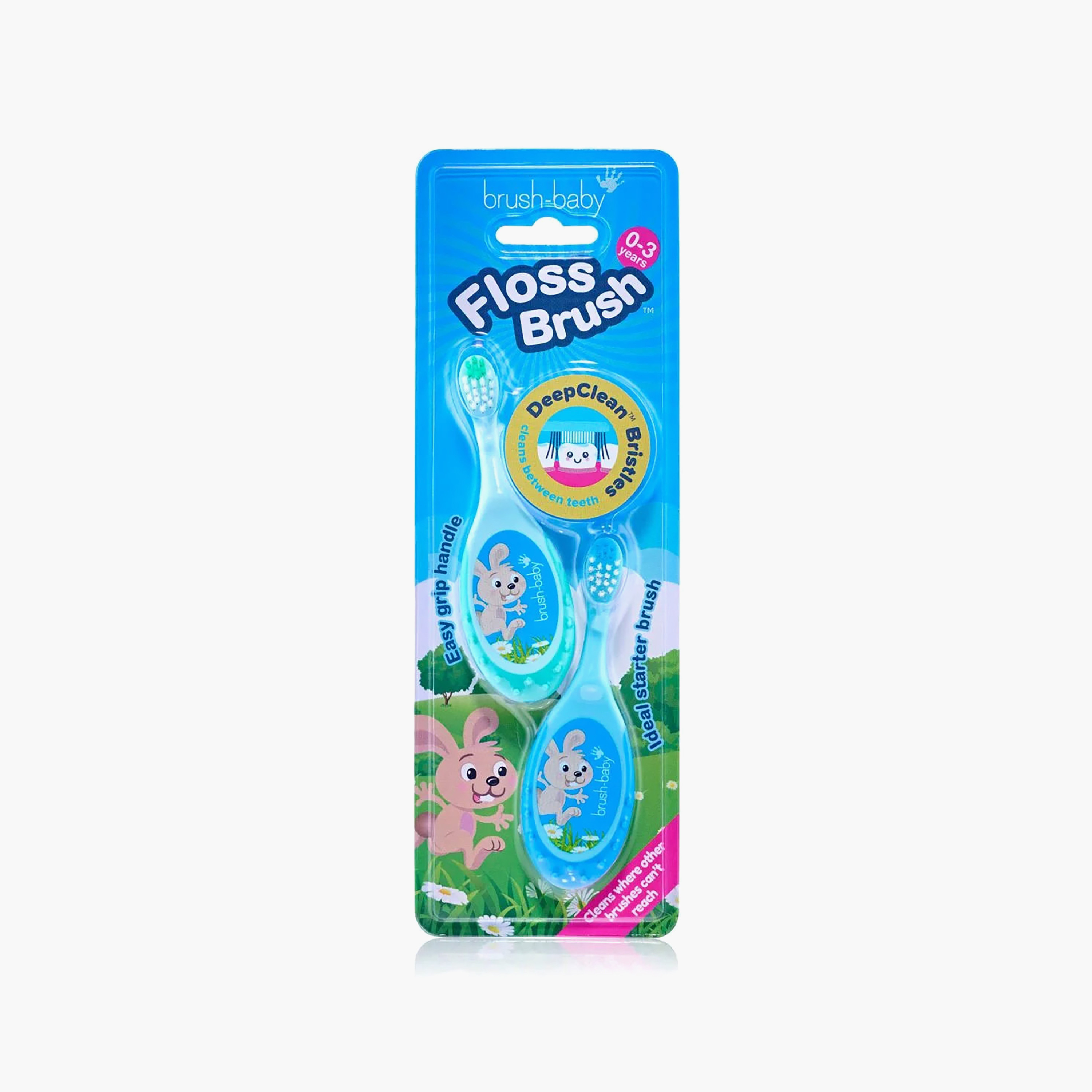عبوة فرشاة أسنان بمقبض سهل الاستخدام قطعتين من براش بيبي-baby-bathandcare-oralcare-teethanddentalcare-image-3
