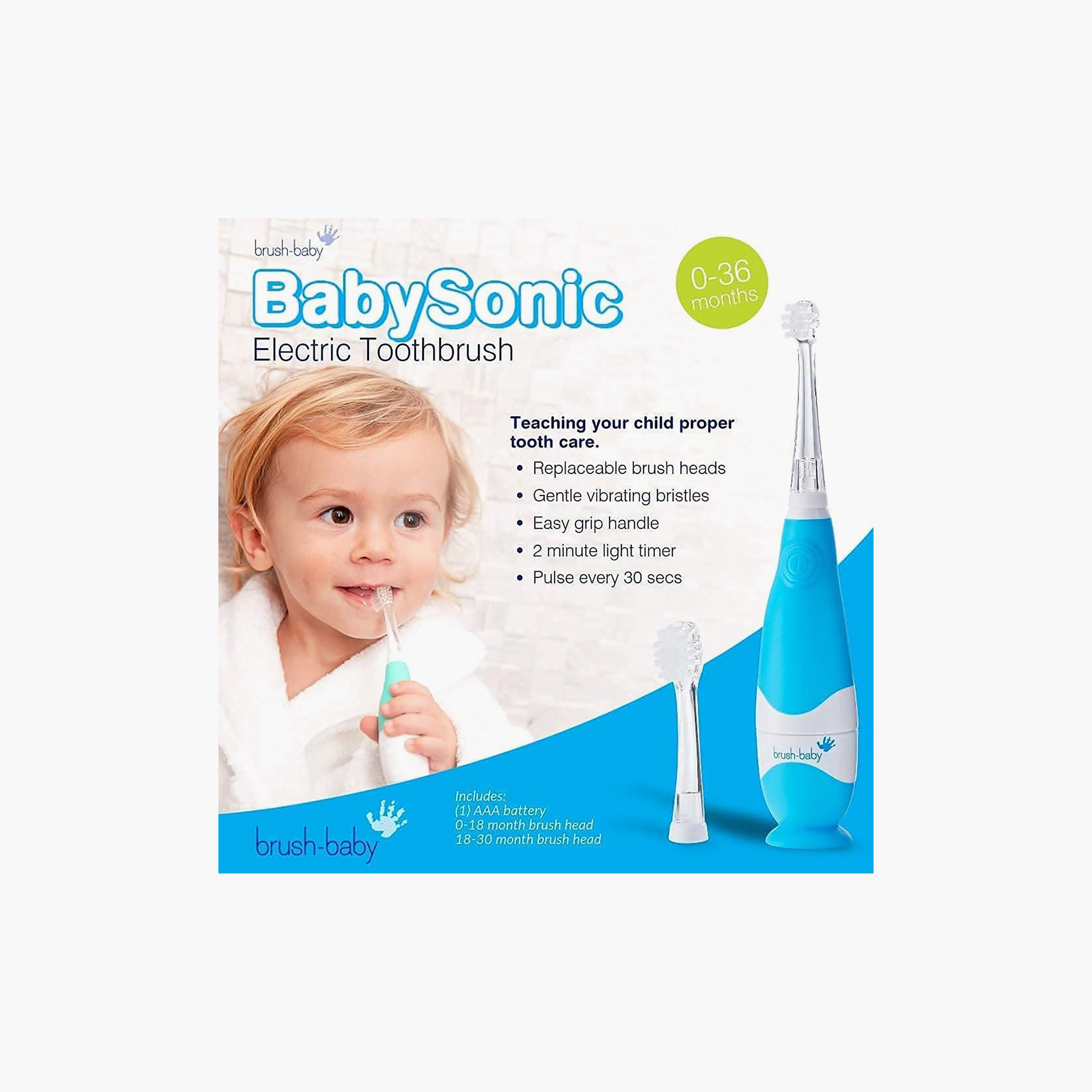 Brush Baby Teeth and Dental Care Electric Toothbrush with Easy Grip Handle-baby-bathandcare-oralcare-teethanddentalcare-image-1