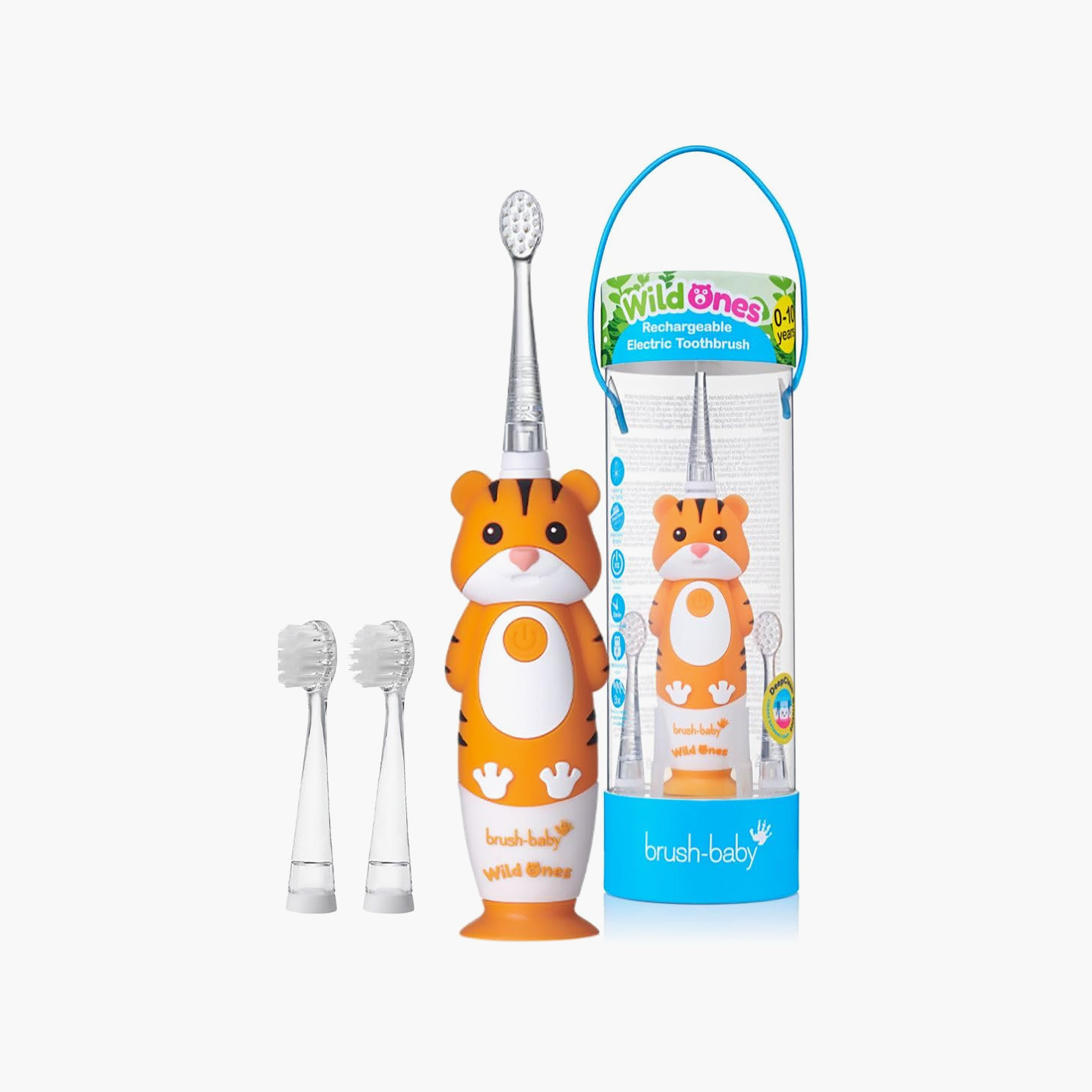 فرشاة أسنان وايلد وانز قابلة لإعادة الشحن مع رؤوس فرشاة من براش بيبي-baby-bathandcare-hairbodyskincare-image-2