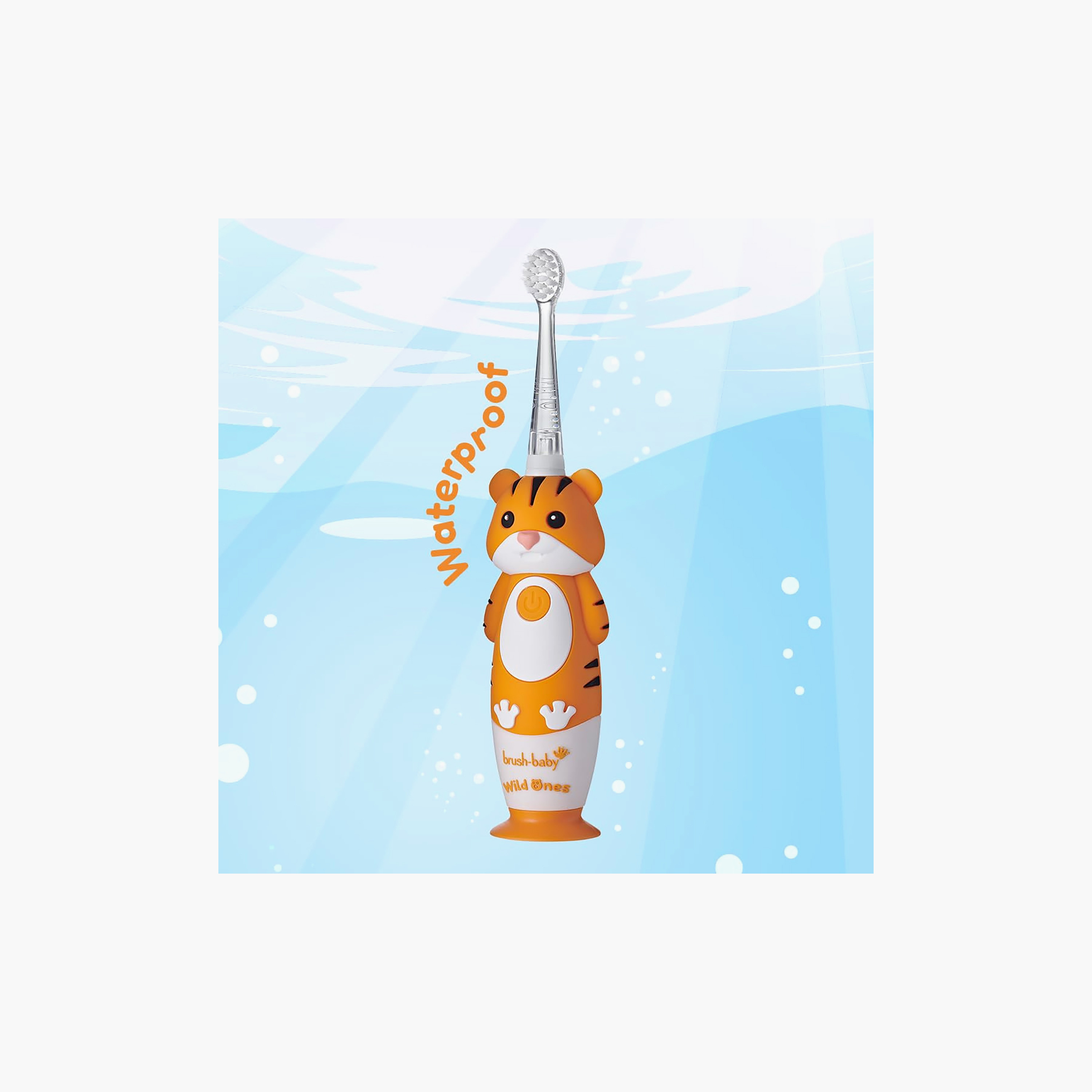فرشاة أسنان وايلد وانز قابلة لإعادة الشحن مع رؤوس فرشاة من براش بيبي-baby-bathandcare-hairbodyskincare-image-7