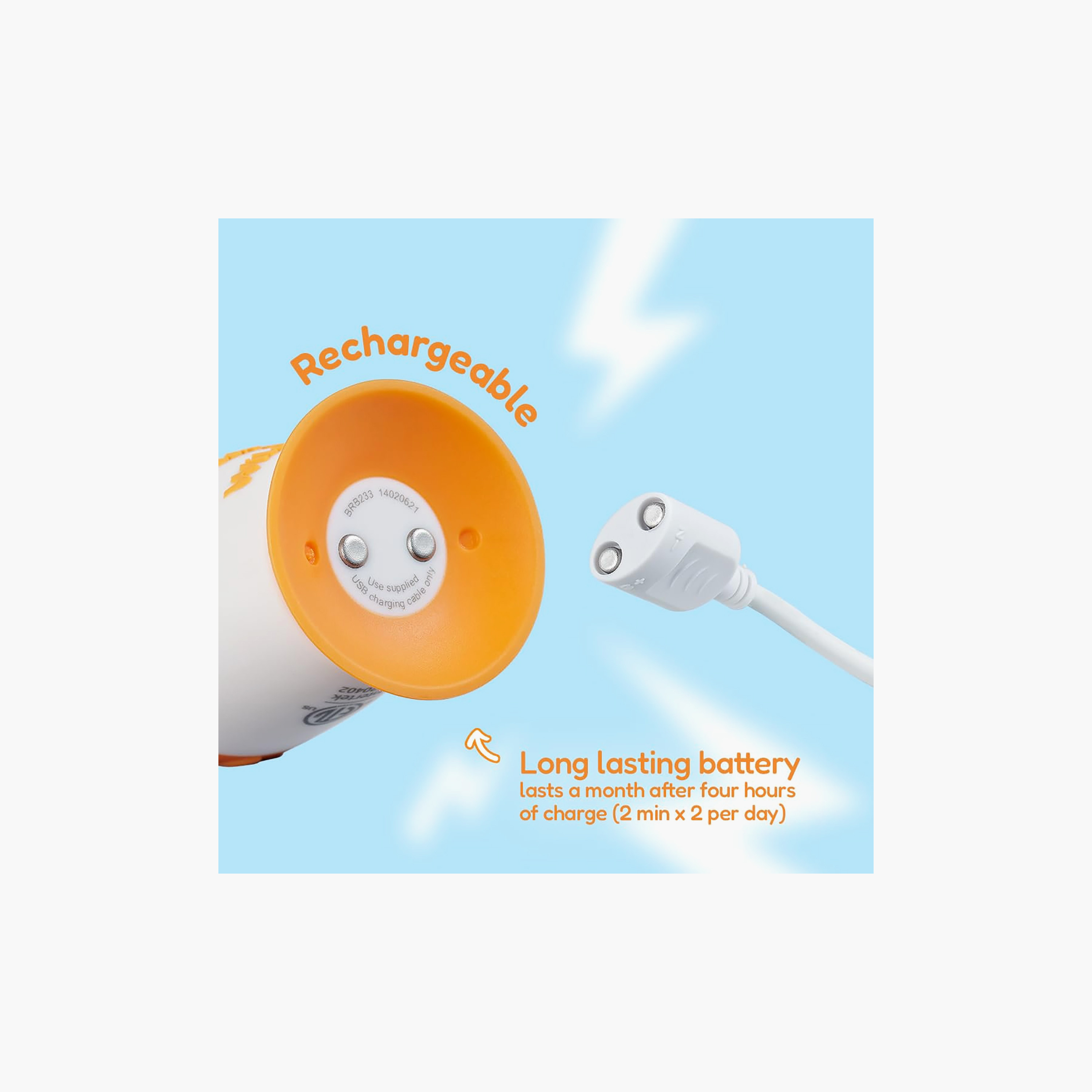 فرشاة أسنان وايلد وانز قابلة لإعادة الشحن مع رؤوس فرشاة من براش بيبي-baby-bathandcare-hairbodyskincare-image-8