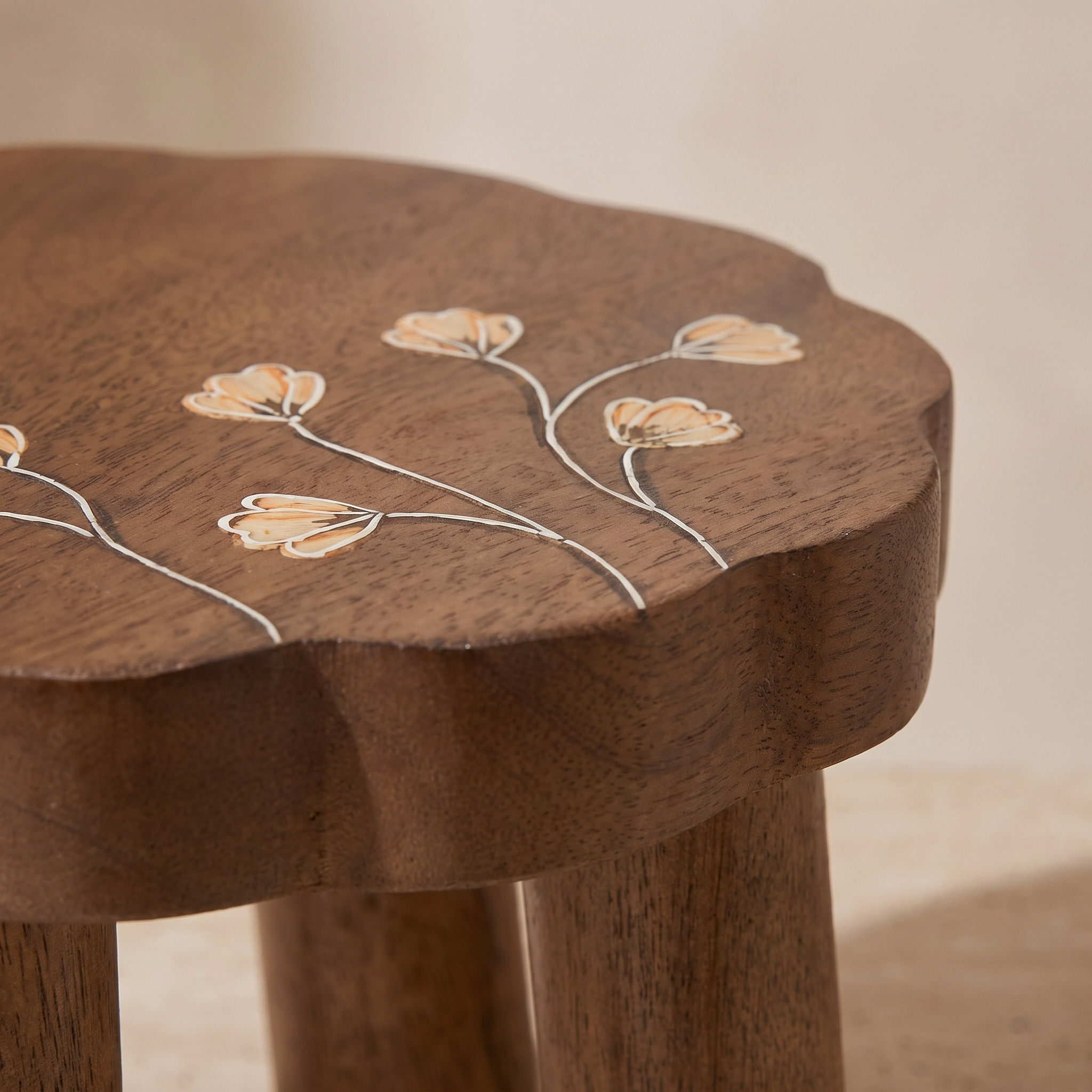 Floral Design Wooden Plant Stand - 20x13 cms-household-gardenandoutdoor-potsandplanters-planters-image-3