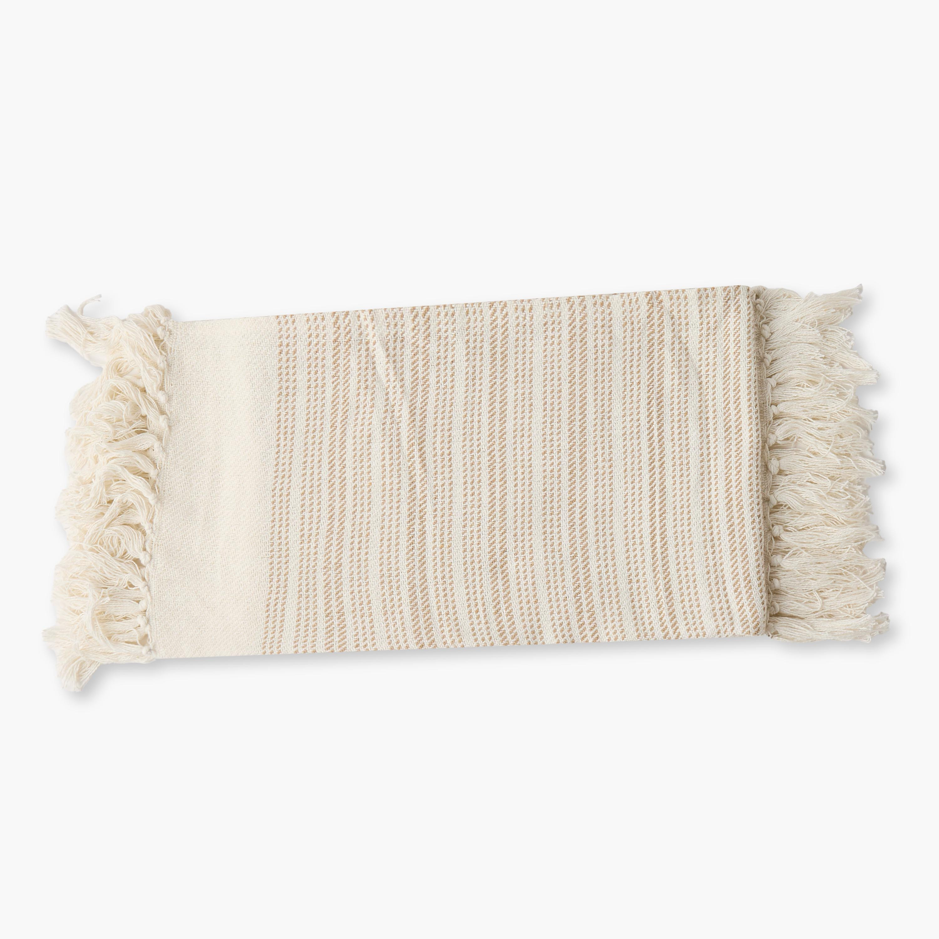 شرشف قطن مخطط - 125x150 سم-household-cushionsandthrows-throwsandblankets-throws-image-1