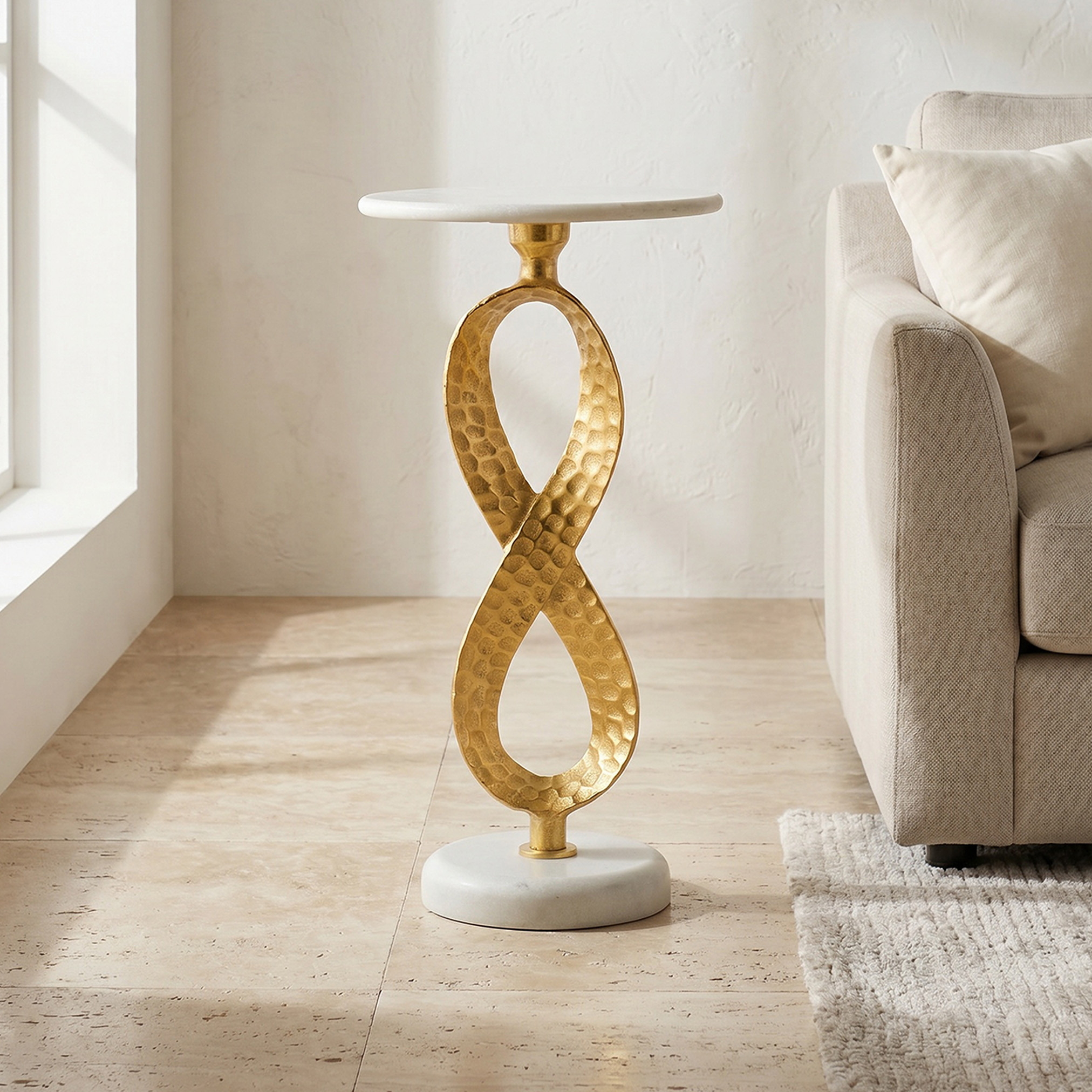 Marble Top Accent Table-furniture-livingroom-consoletablesandmirrors-image-1