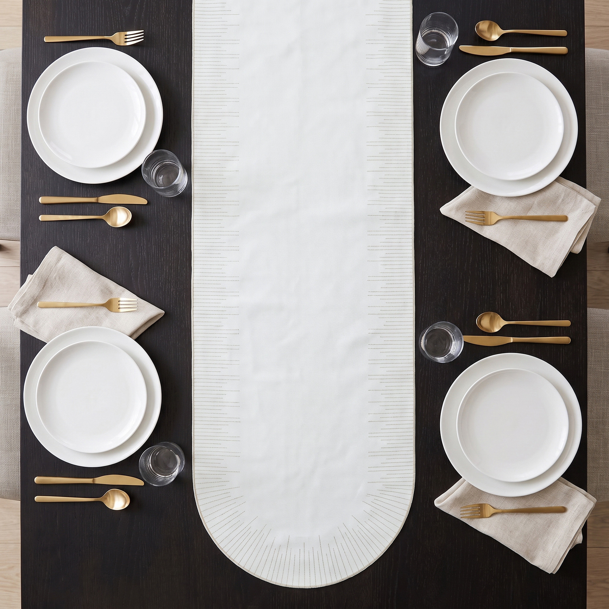 Nehma Embroidered Table Runner - 180x35 cms-household-dining-tablelinen-runnersandtablecovers-image-3