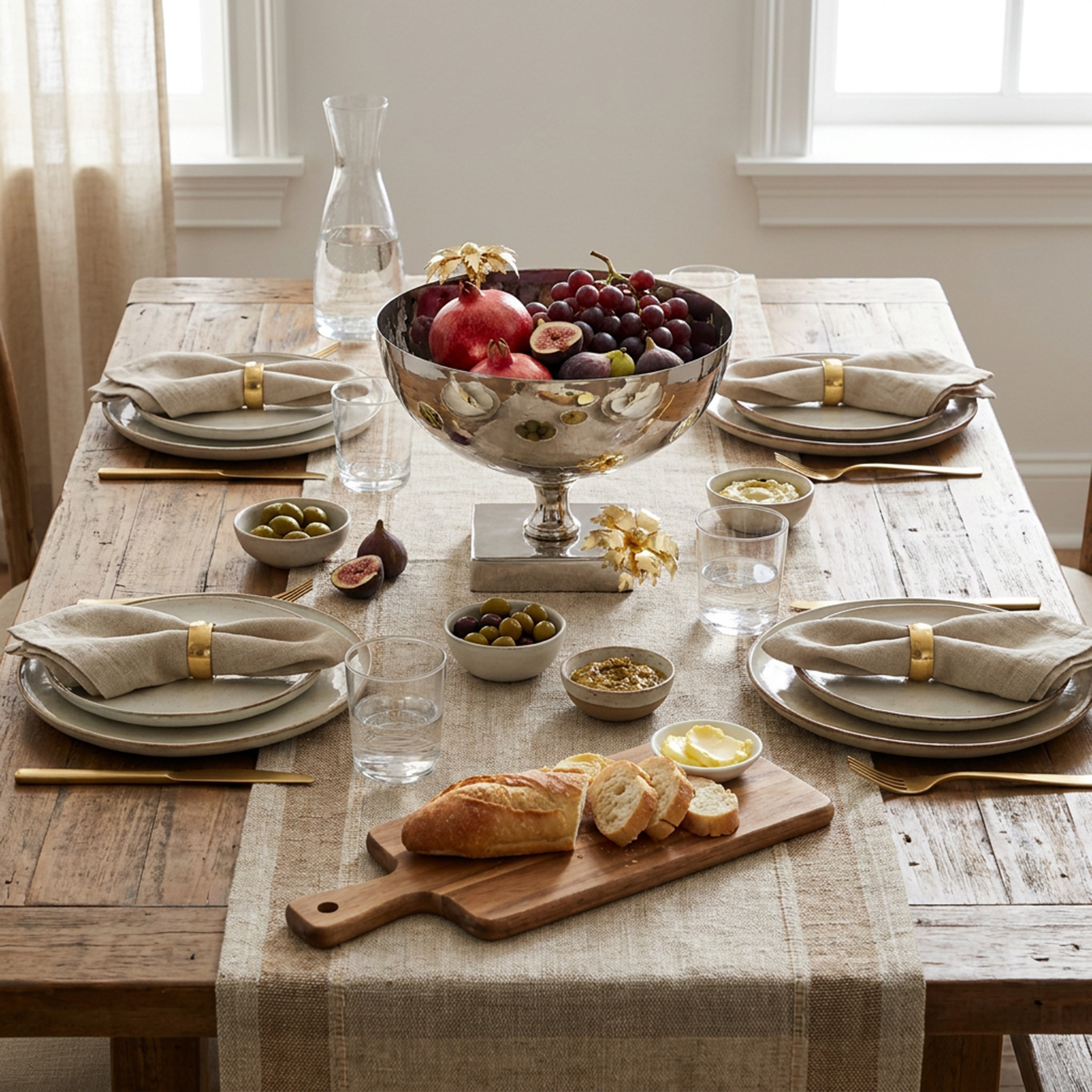 Palm Stainless Steel Decorative Bowl-household-dining-dinnerware-bowls-image-4
