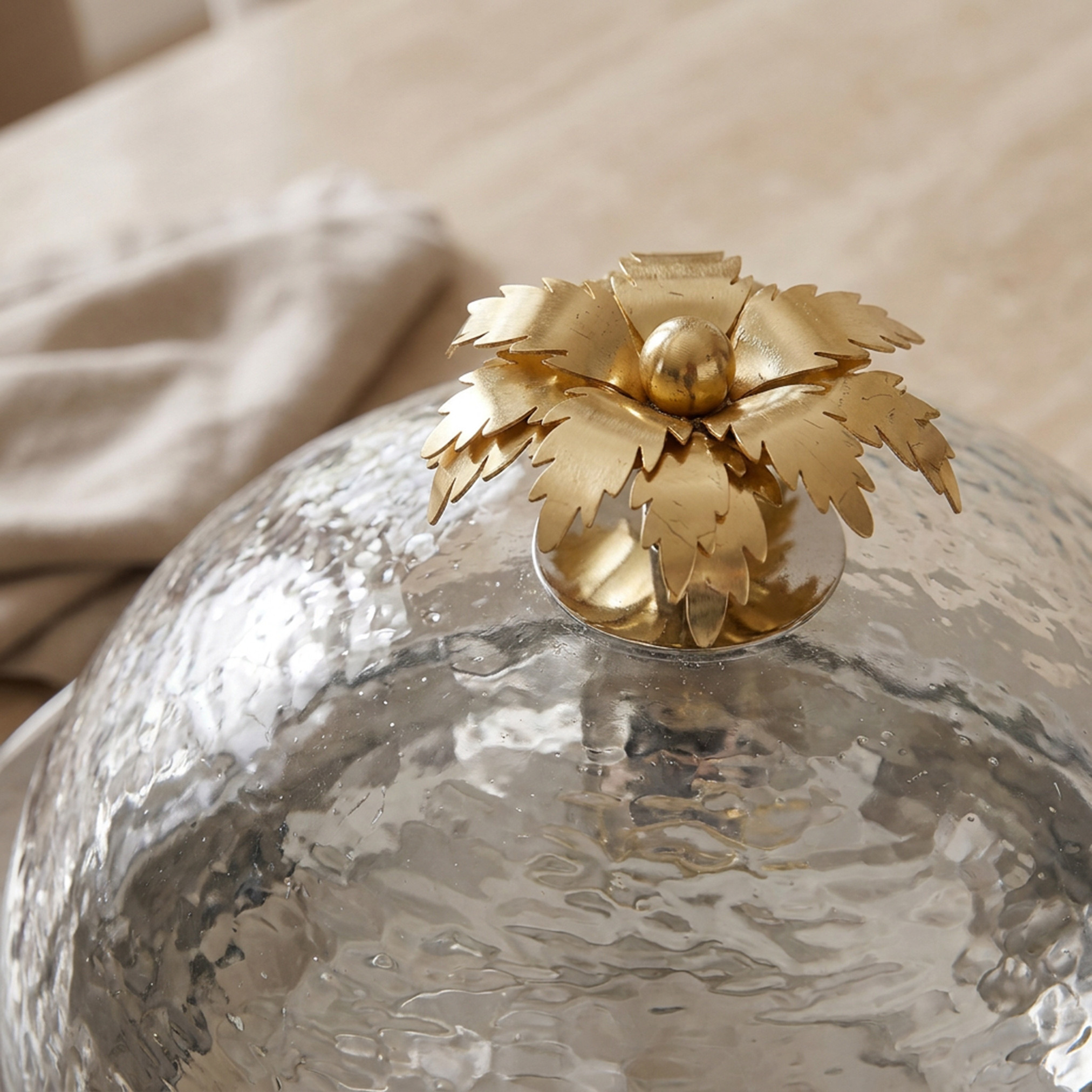 Palm Glass Domed Serving Platter-household-dining-serveware-servingplatters-image-3