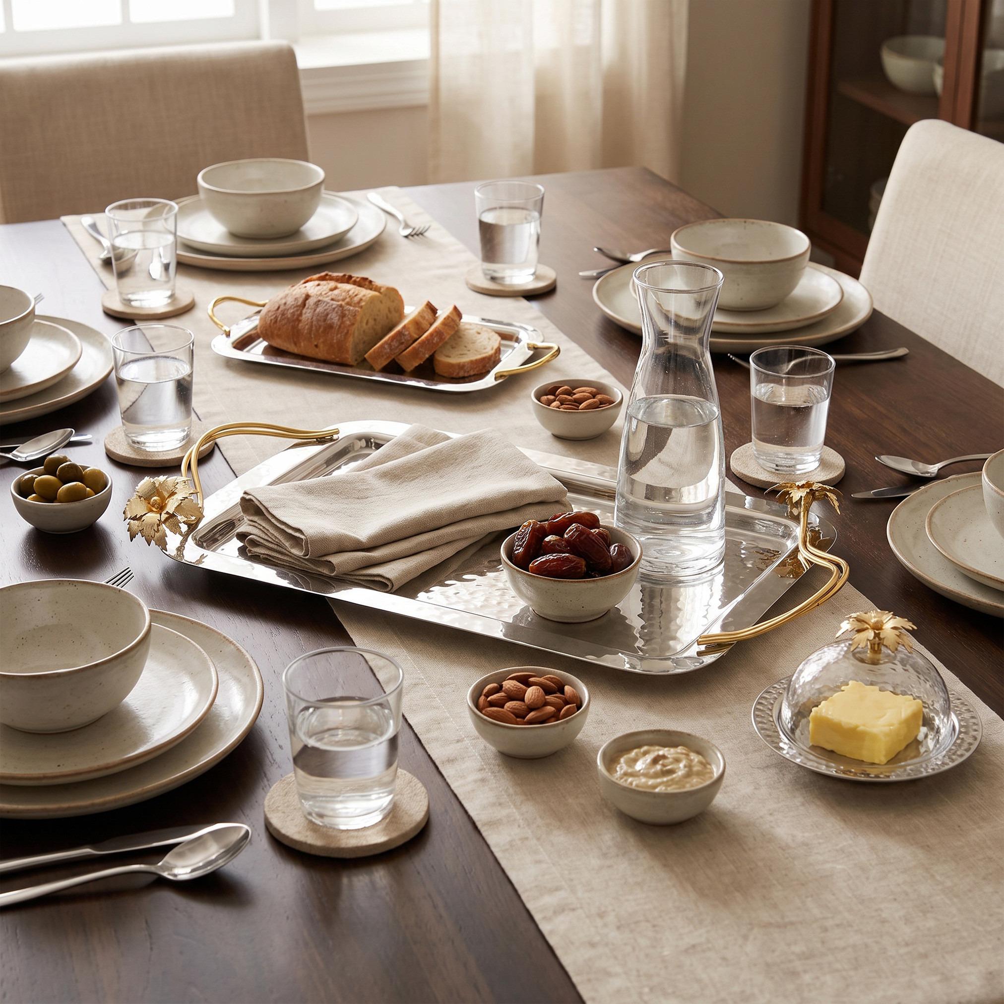 صينية تقديم ستانلس ستيل من بالم-household-dining-serveware-servingtrays-image-4