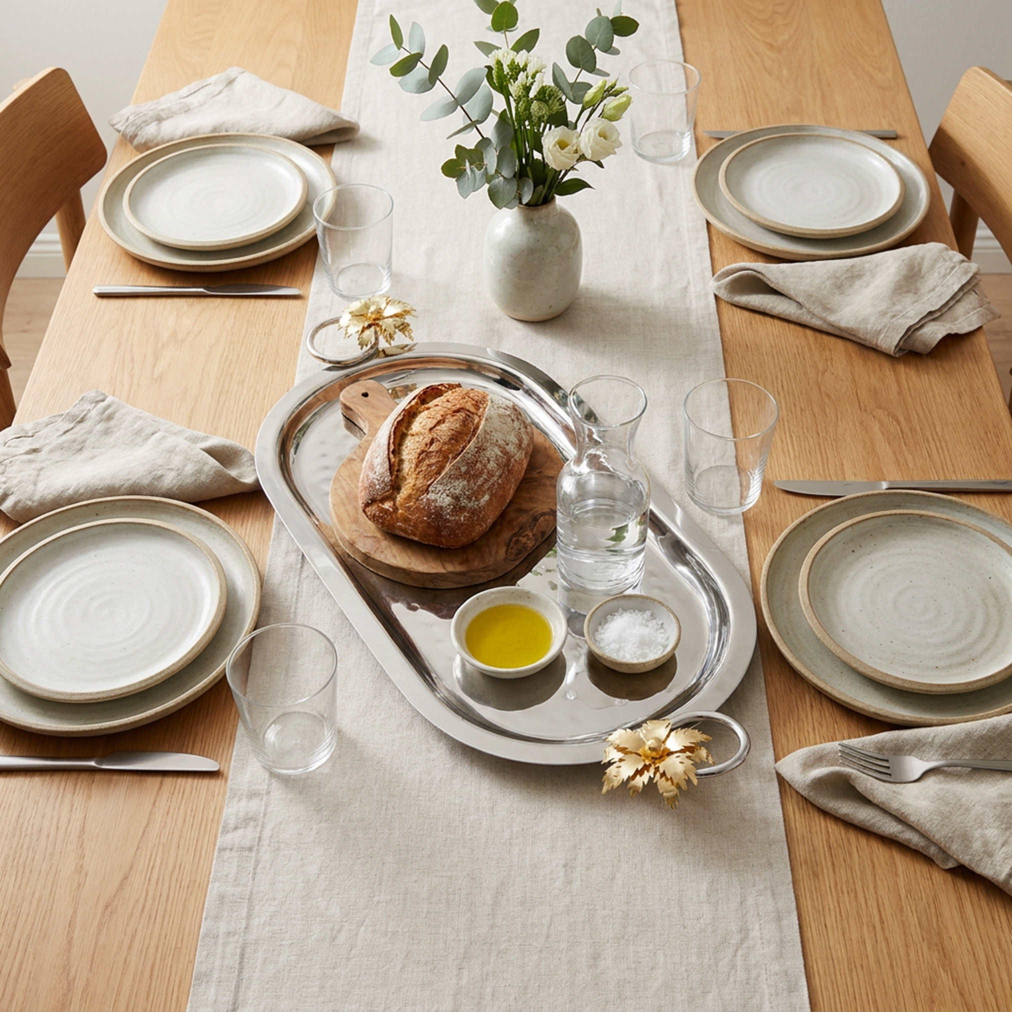 صينية تقديم ستانلس ستيل من بالم-household-dining-serveware-servingtrays-image-4
