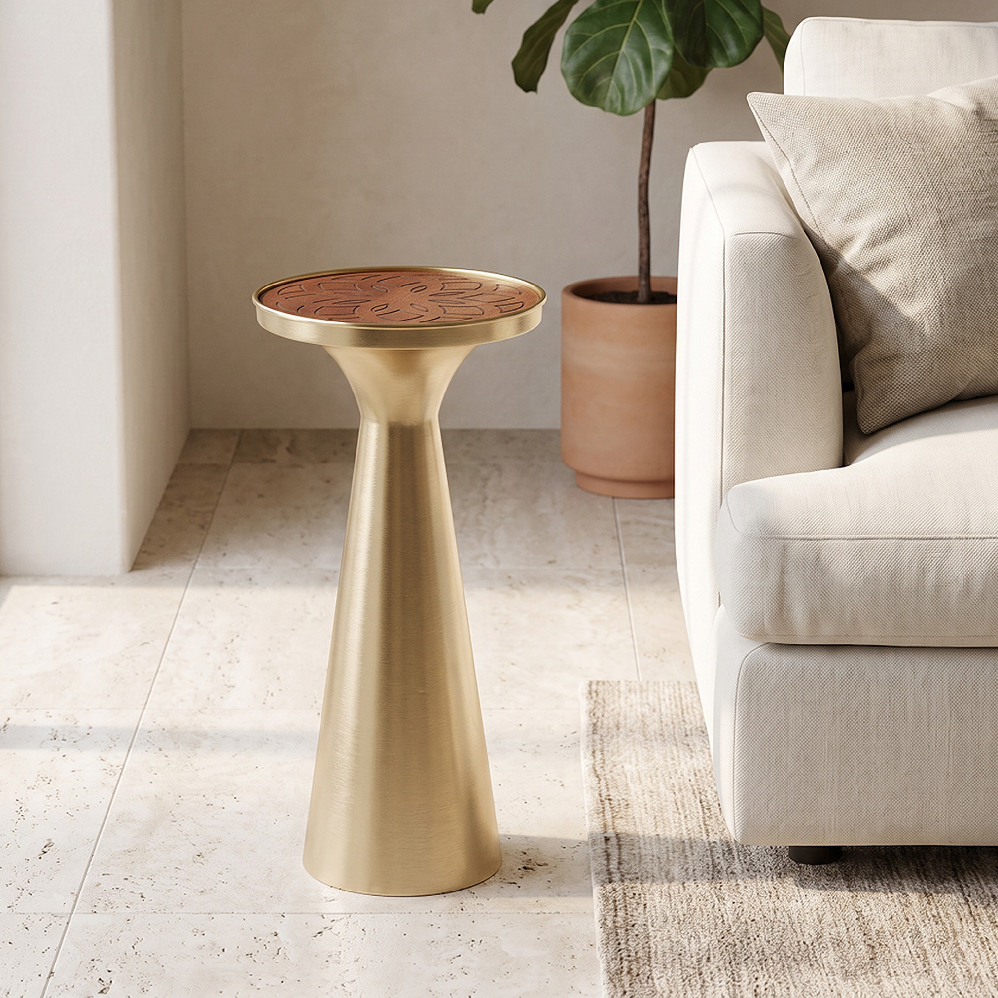 Etched Wooden Top Side Table-furniture-livingroom-sideandendtables-image-1