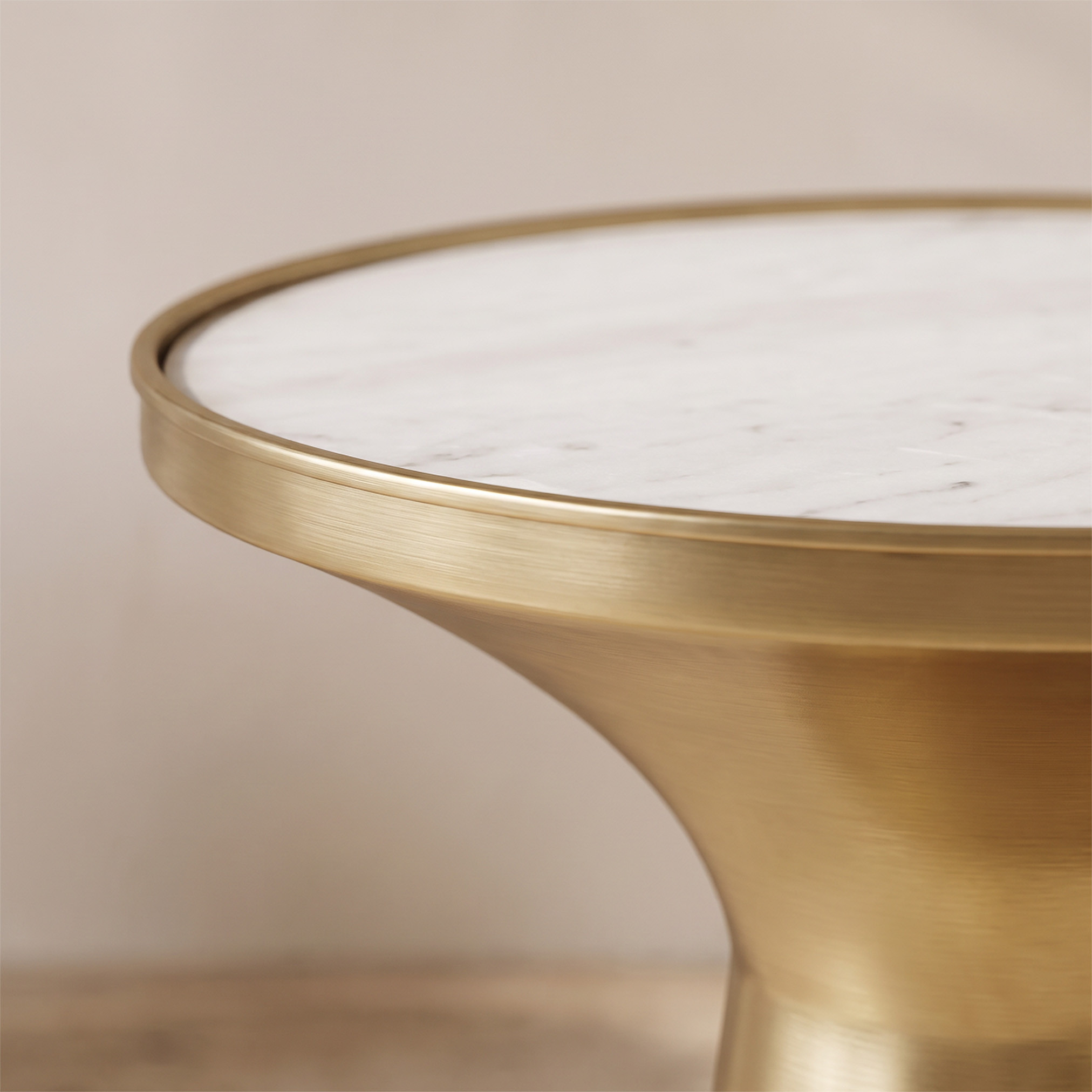 Marble Top Side Table - 51x40x45 cms-furniture-livingroom-sideandendtables-image-2