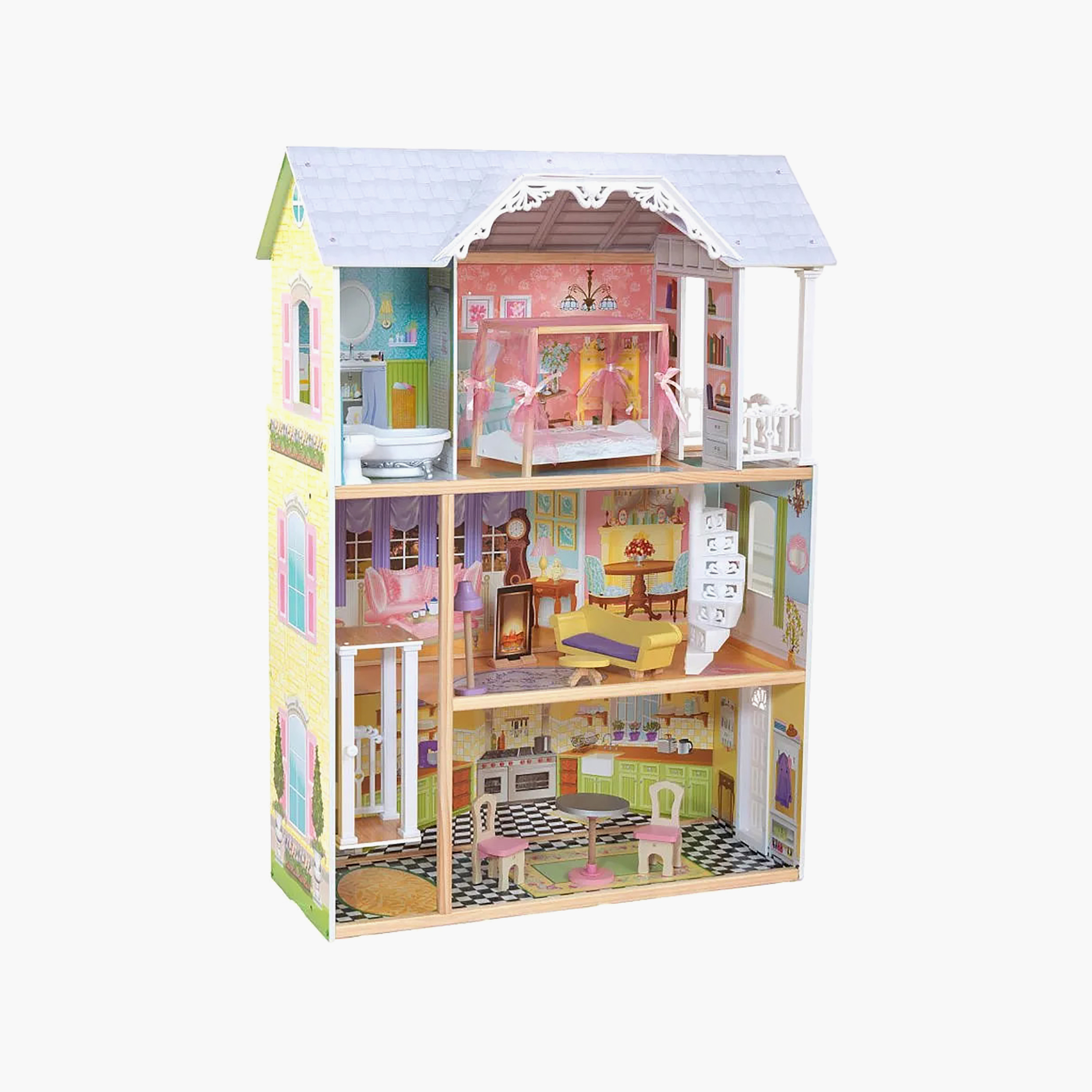 Kidkraft Wooden Kaylee Dollhouse with Accessories-toys-dollsandplaysets-dollhouses-image-1