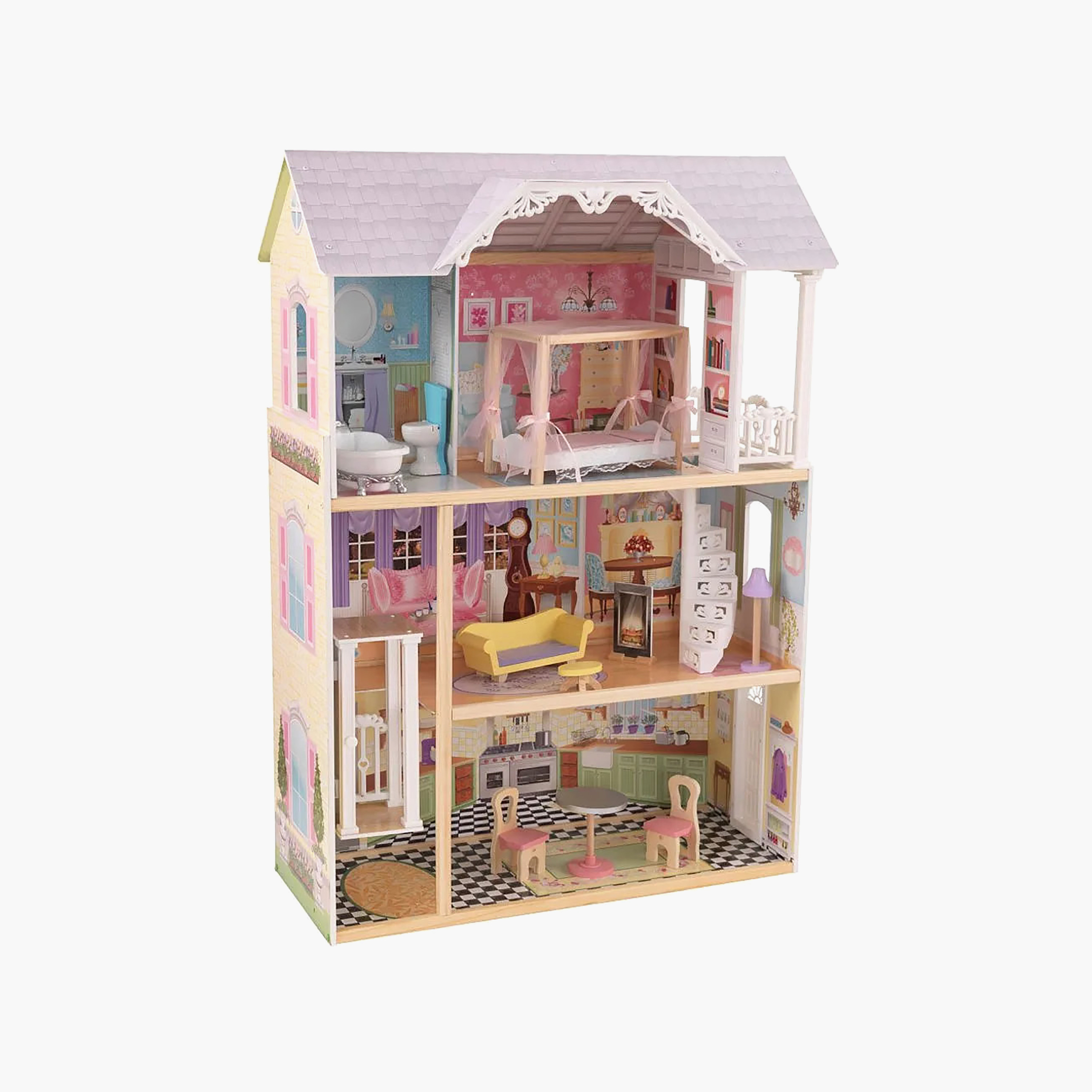 Kidkraft Wooden Kaylee Dollhouse with Accessories-toys-dollsandplaysets-dollhouses-image-4