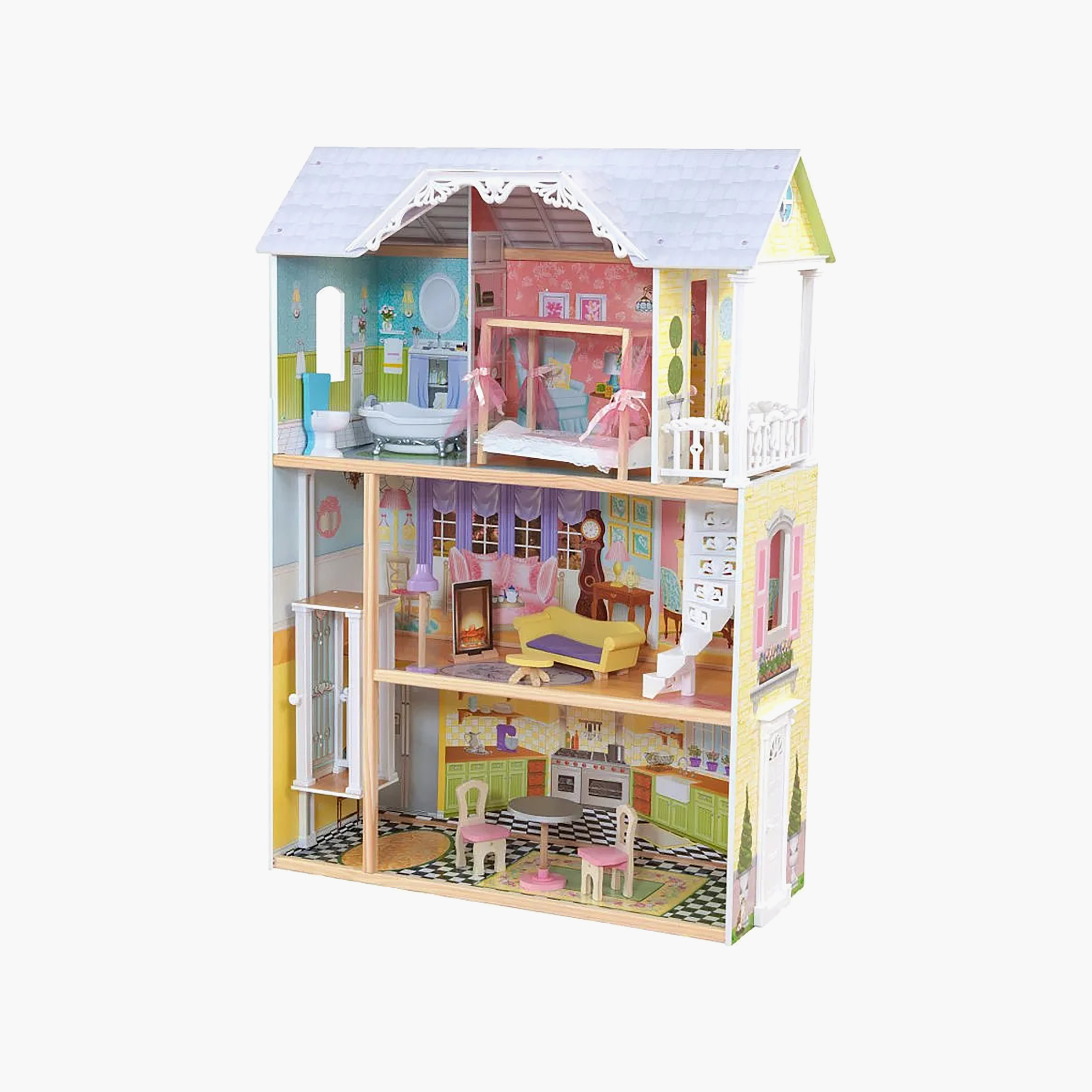 Kidkraft Wooden Kaylee Dollhouse with Accessories-toys-dollsandplaysets-dollhouses-image-5