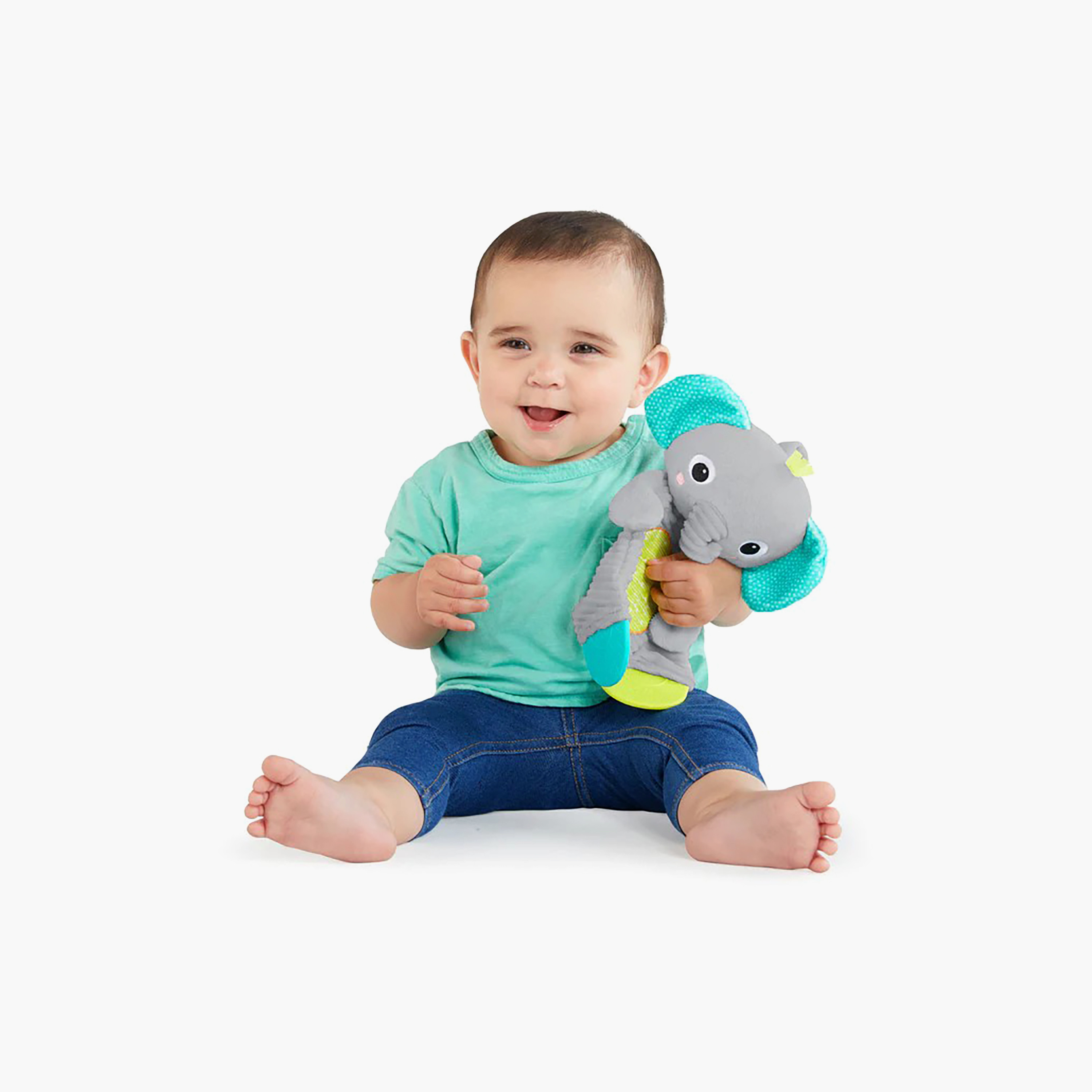 Bright Starts Snuggle & Teethe Safari Soft Plush Teether Toy - Assorted-toys-plushsofttoys-image-4