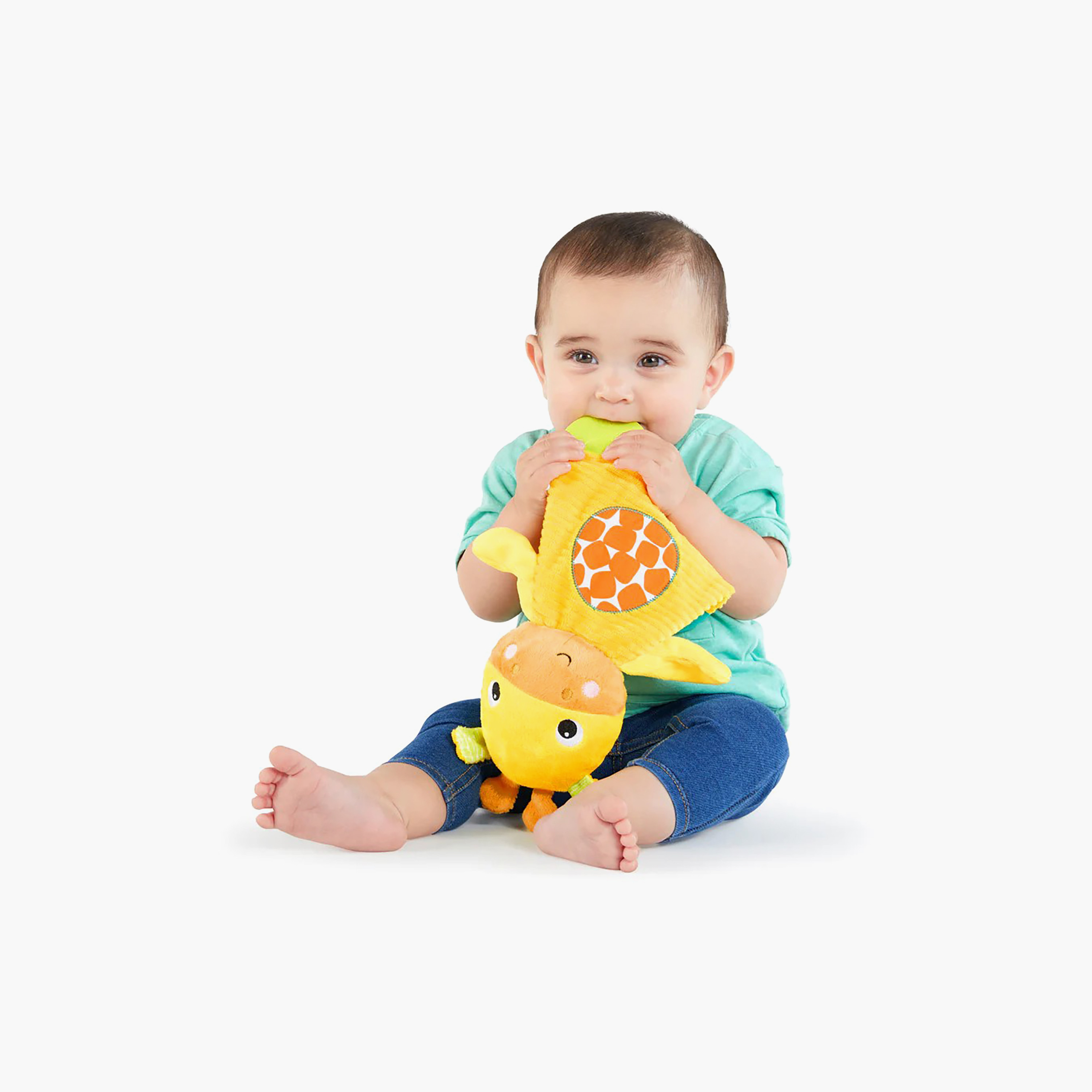 Bright Starts Snuggle & Teethe Safari Soft Plush Teether Toy - Assorted-toys-plushsofttoys-image-5