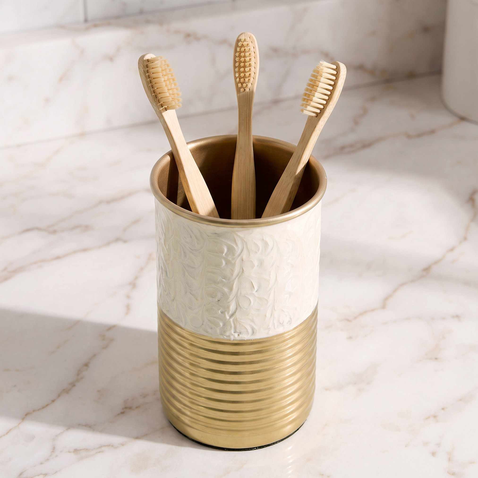 Half Enamel Metal Tumbler-household-bathandlaundry-bathaccessories-toothbrushholdersandtumblers-image-1