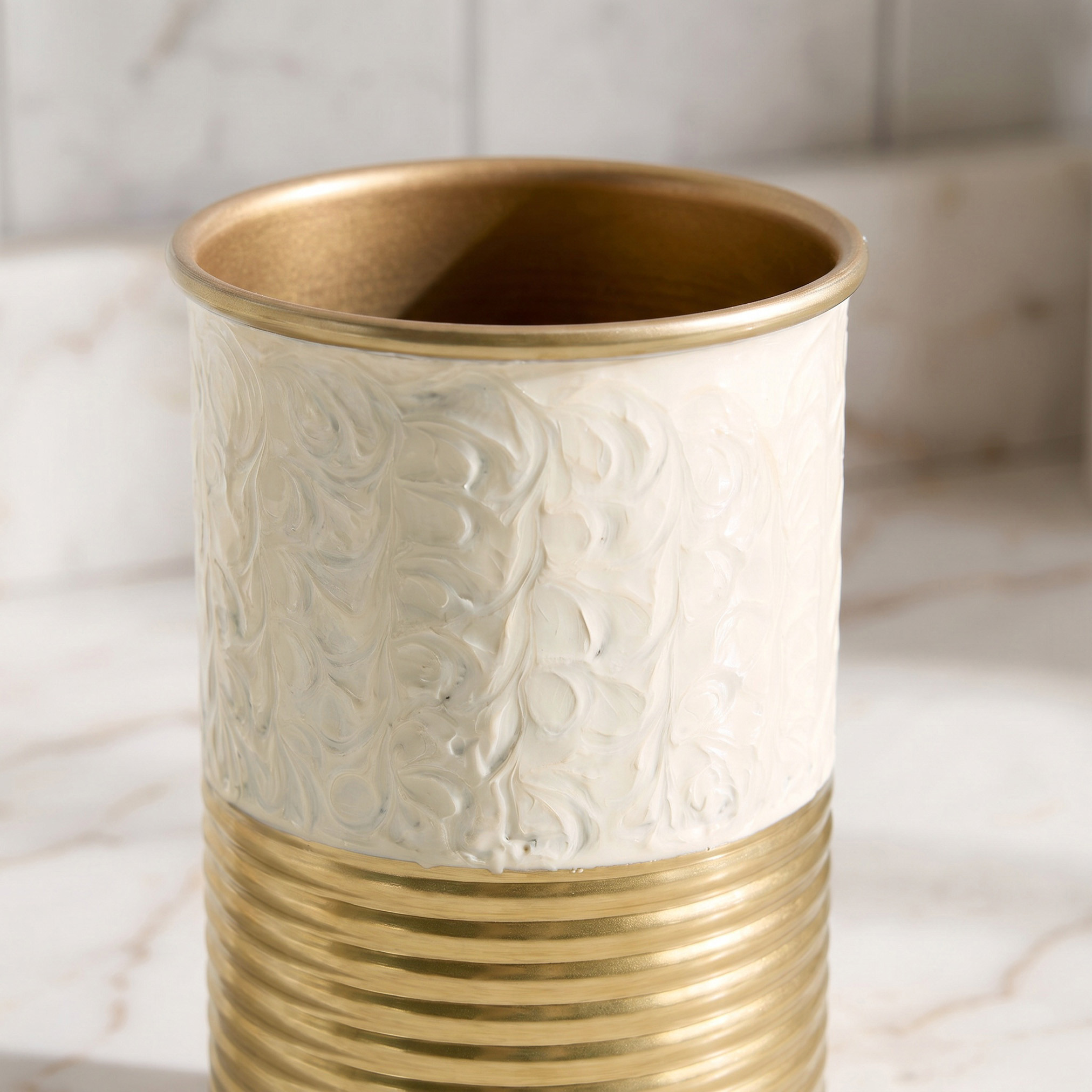 Half Enamel Metal Tumbler-household-bathandlaundry-bathaccessories-toothbrushholdersandtumblers-image-2